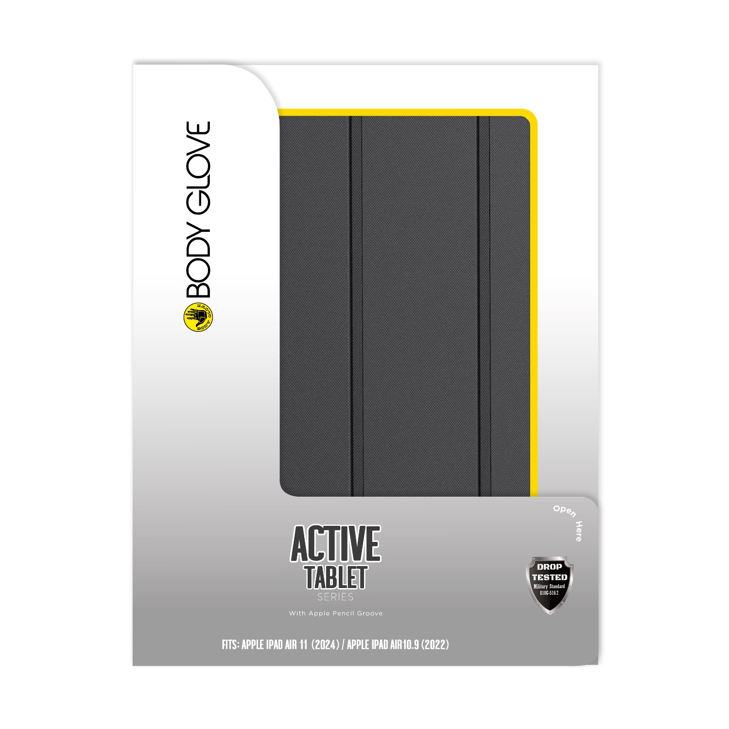 Body Glove Active Case - Apple iPad Air 11 (2024, 2025 and 2026)/ iPad Air (2020 and 2022)/ iPad Pro 11 (2018) (Black) - Image 7