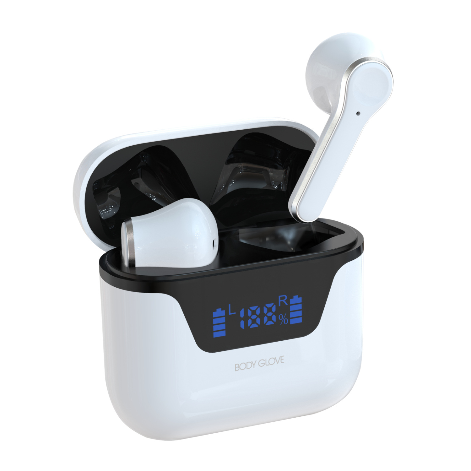 Body Glove Mini Pods Lux Wireless Earbuds (White and Black)