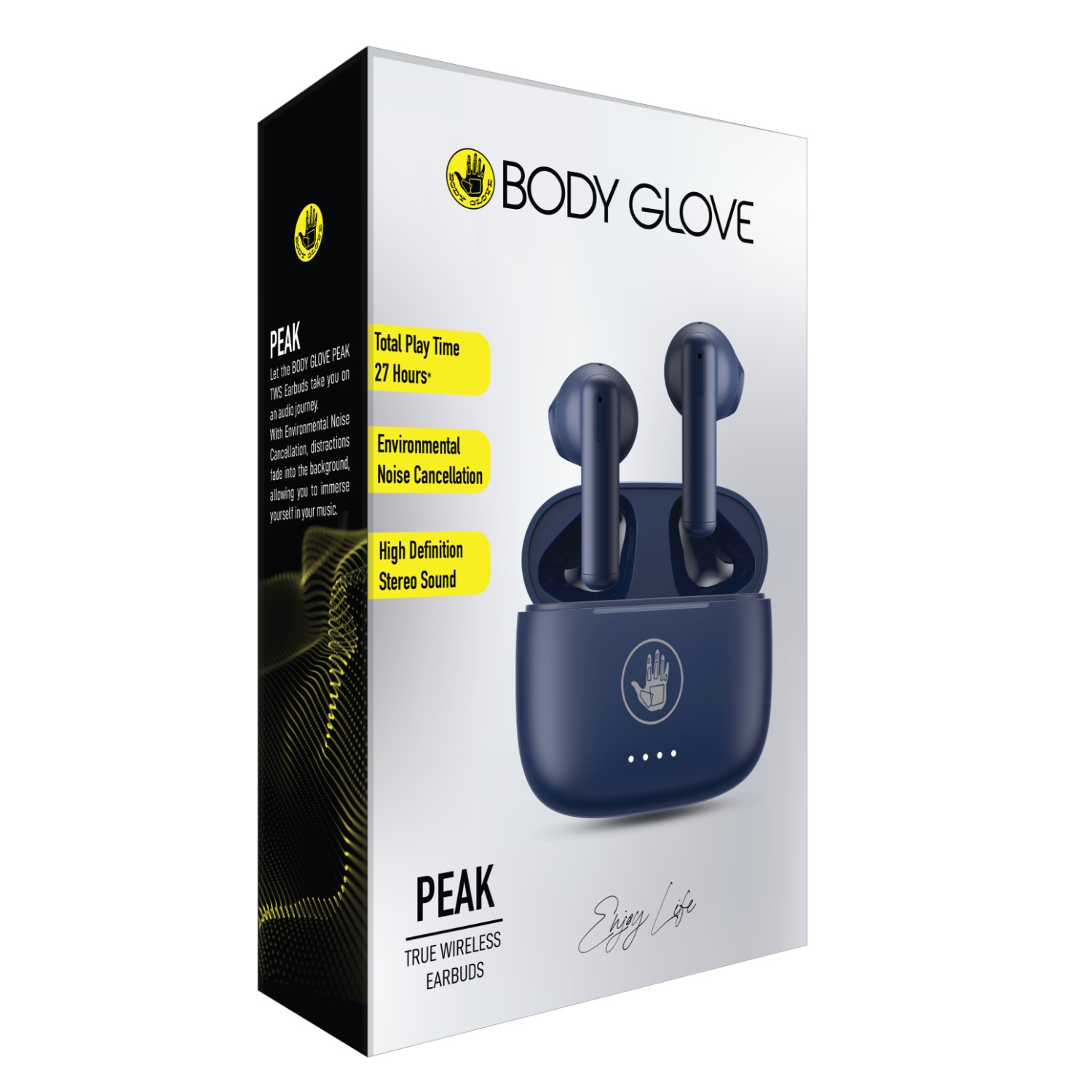 Body Glove PEAK Environmental Noise Cancellation (ENC) True Wireless (TWS) Earbuds (Blue) - Image 6