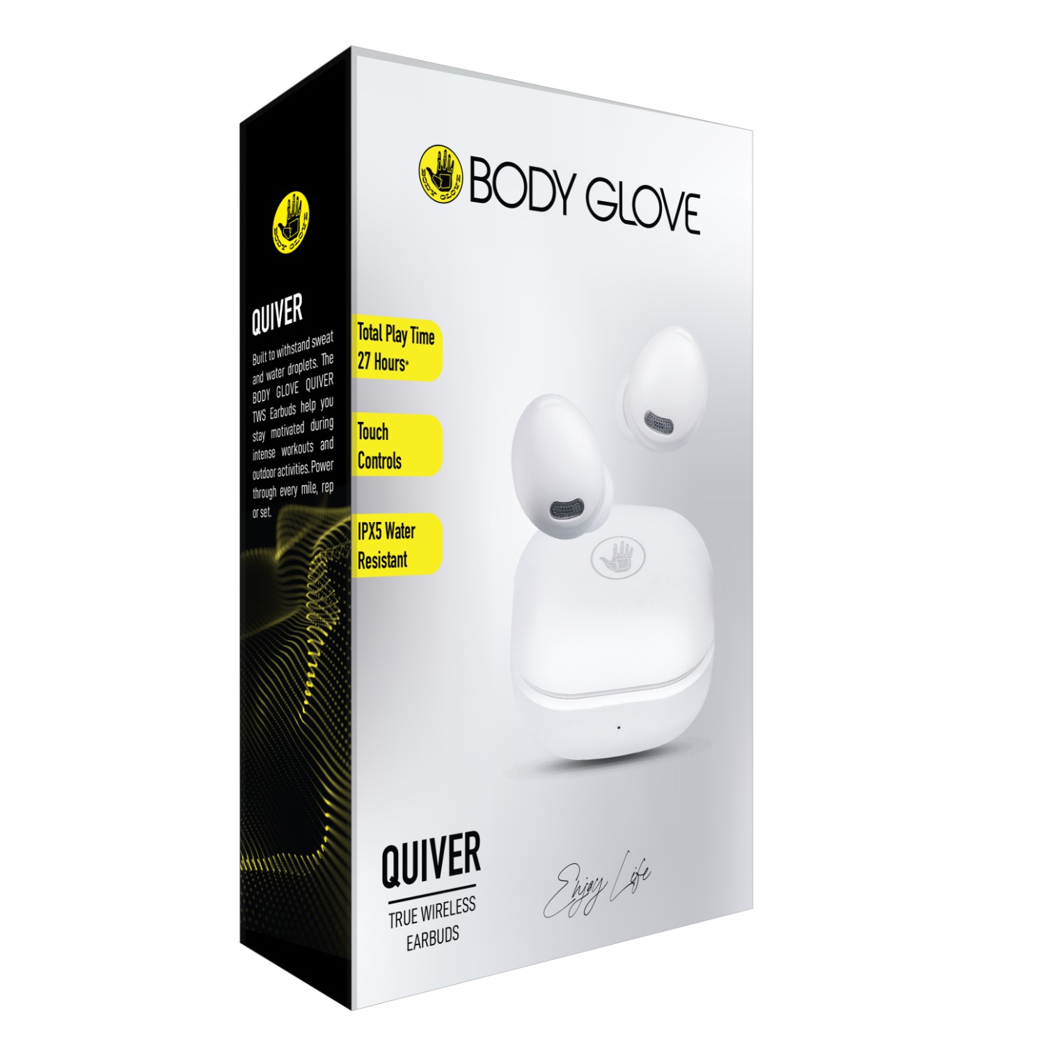 Body Glove Quiver True Wireless (TWS) Earbuds (White) - Image 9