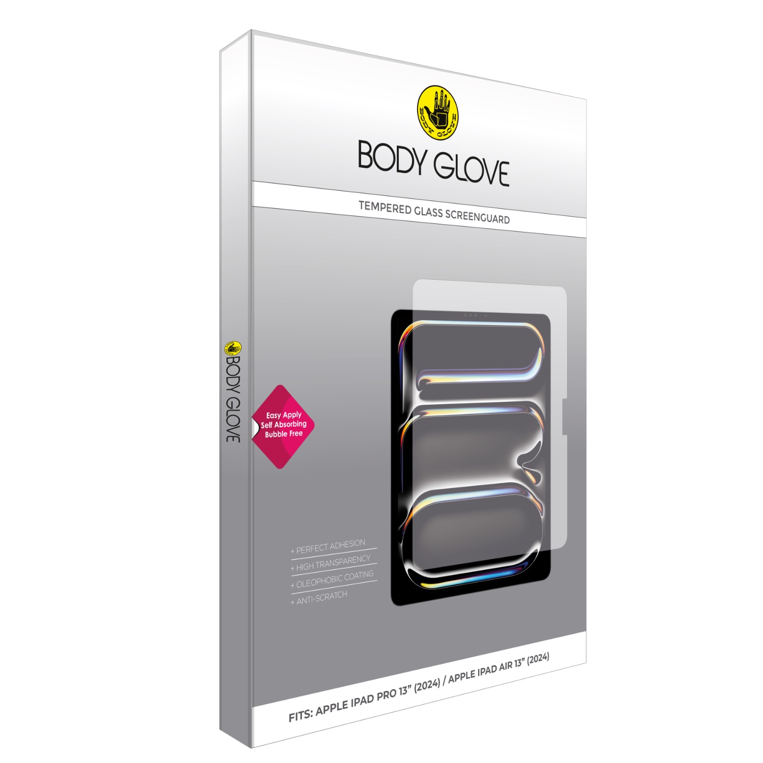 Body Glove Tempered Glass Screenguard - Apple iPad Pro 13 (2024 and 2025)/ iPad Air 13 (2024, 2025 and 2026) (Clear) - Image 2