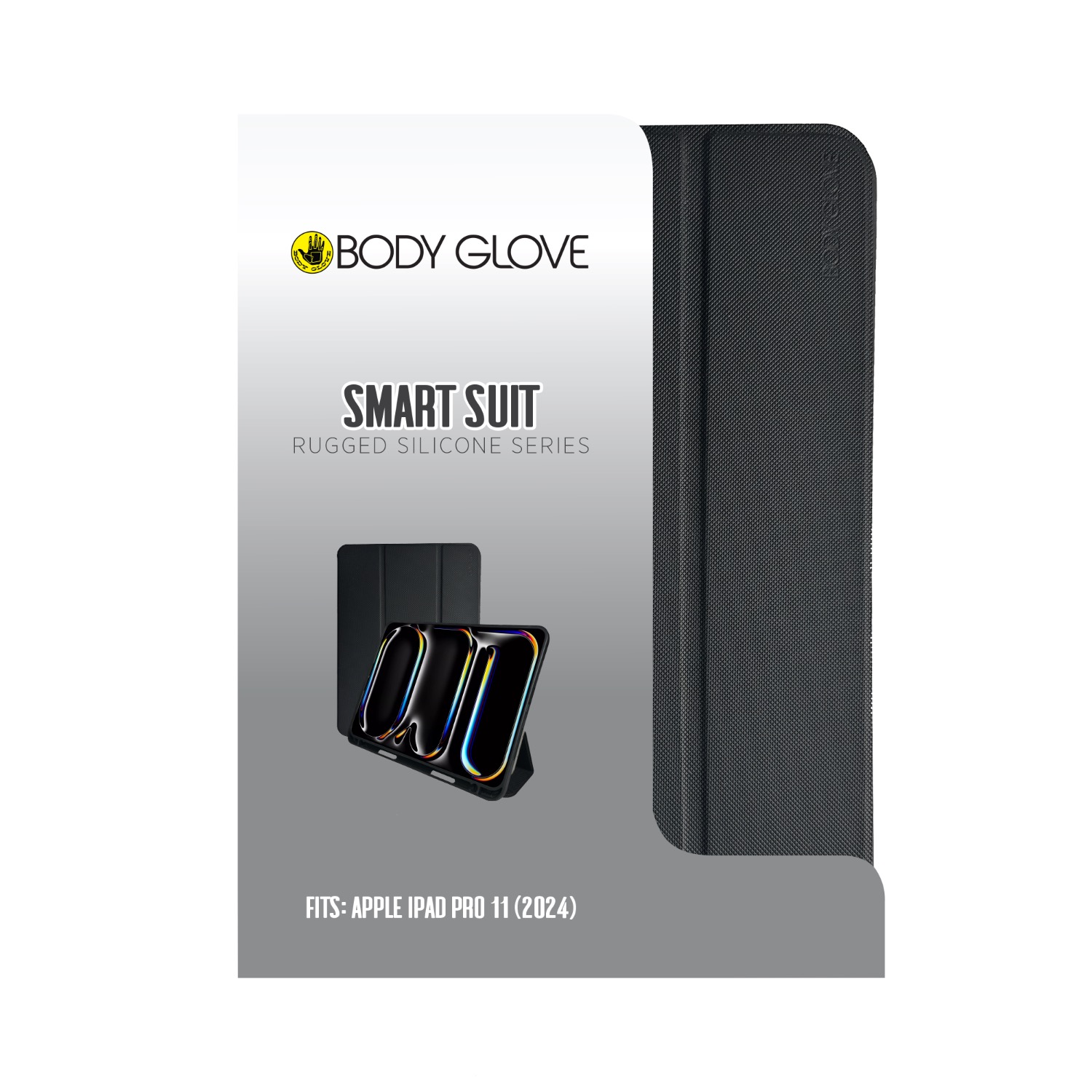 Body Glove Rugged Silicone Smartsuit - Apple iPad Pro 11 (2024 and 2025) (Black) - Image 3