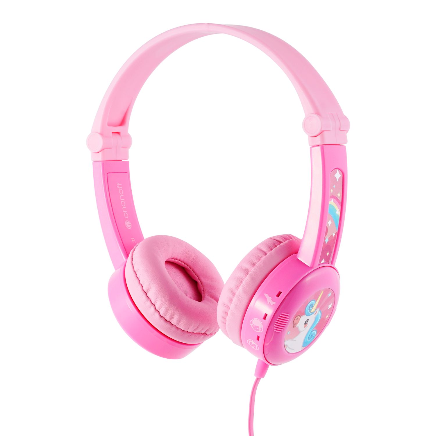 BuddyPhones Travel - with Mic (Pink)