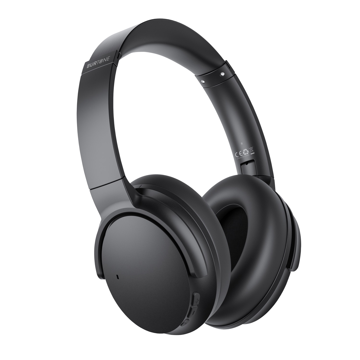 Burtone Bliss Anti-Noise Cancelling (ANC) Wireless Headphones (Black)