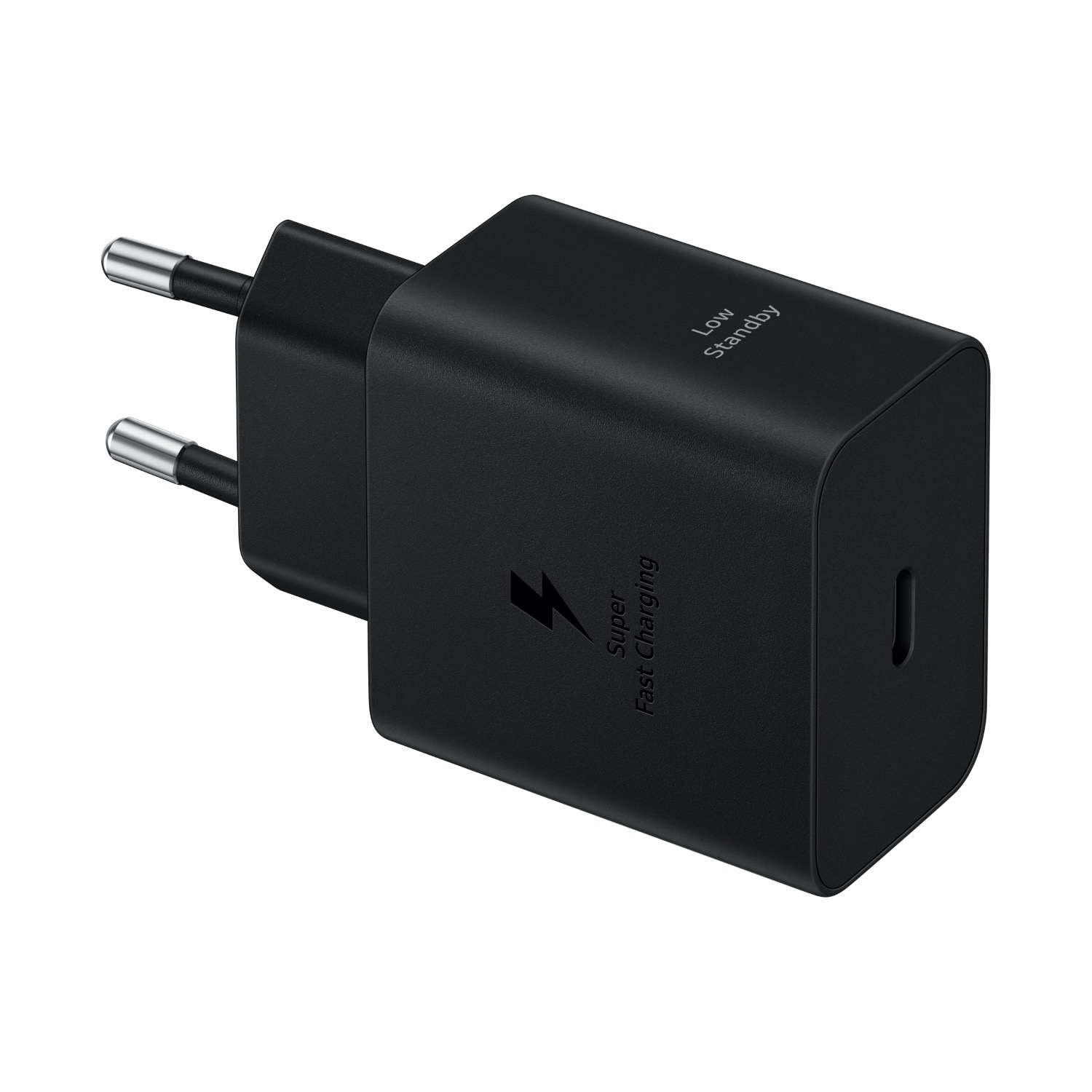 Samsung Original 45W Single Type C Port Super Fast Charging Wall Charger plus Type C to Type C Cable (Black)