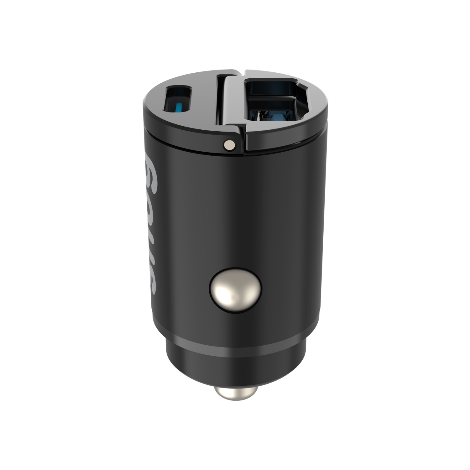 Snüg 30W Dual Port (1 USB and 1 Type C) PD Fast Charging Car Charger (Black) - Image 4