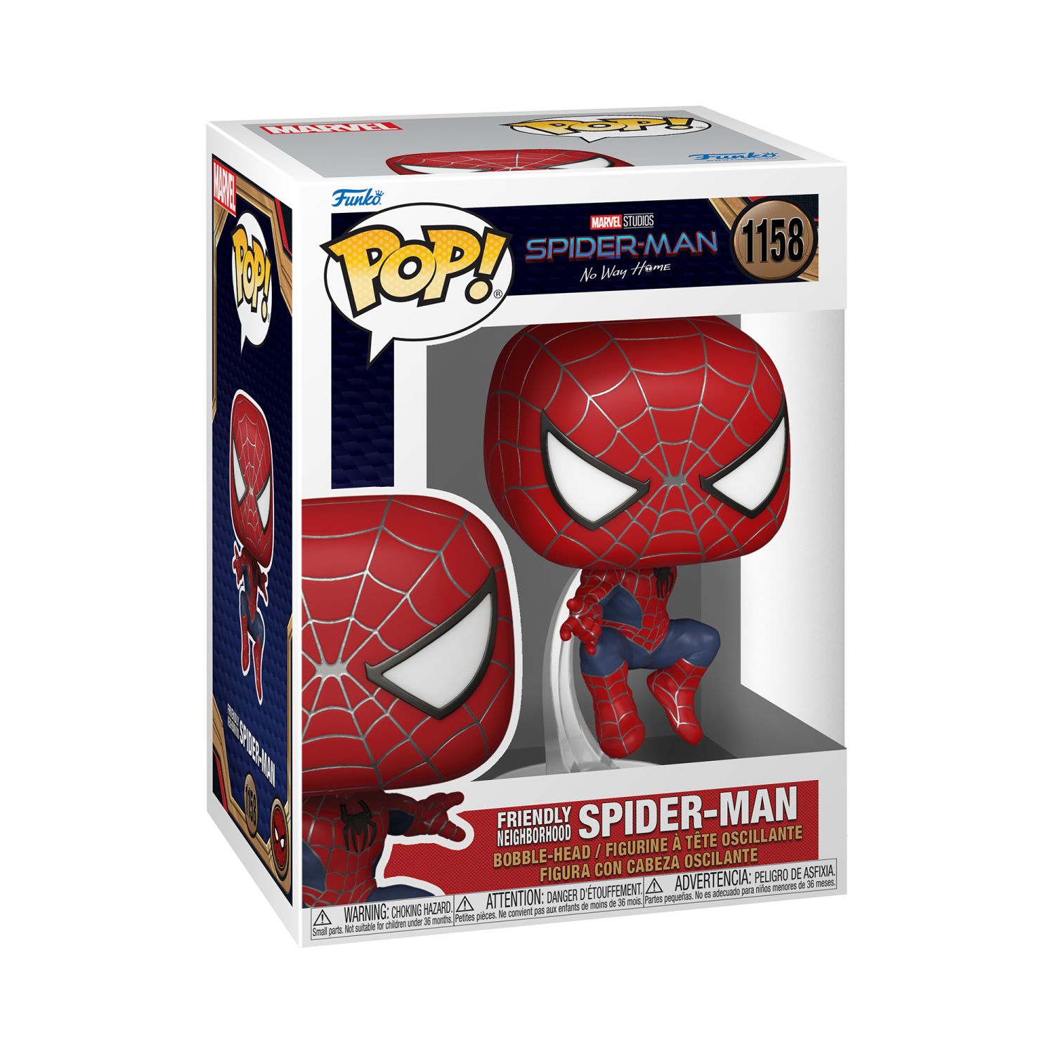 Funko Pop! Marvel Studios: Spider-Man No Way Home - Friendly Neighborhood Spider-Man Flying