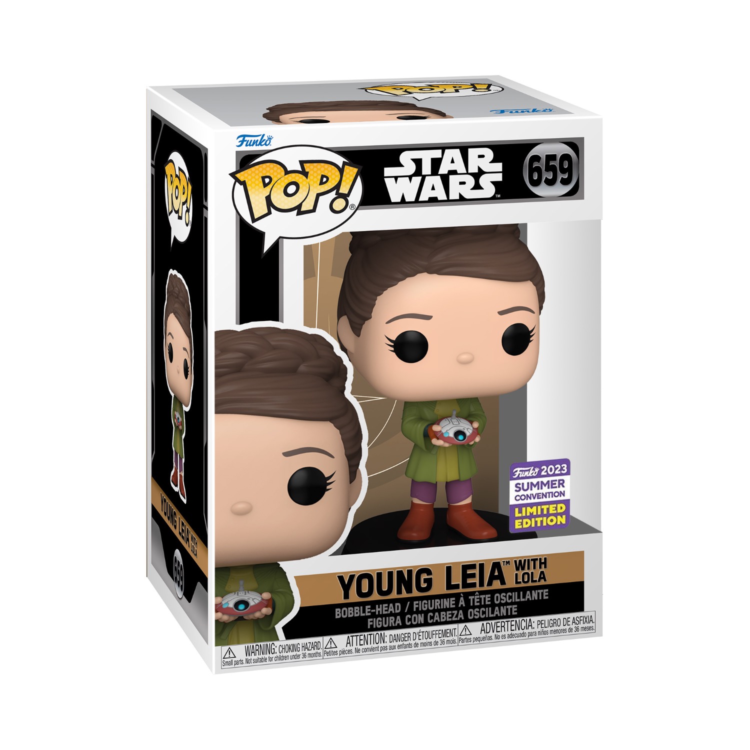Funko Pop! Star Wars - Young Leia (Funko 2023 Summer Convention Limited Edition) (Comic Con Limited Edition)