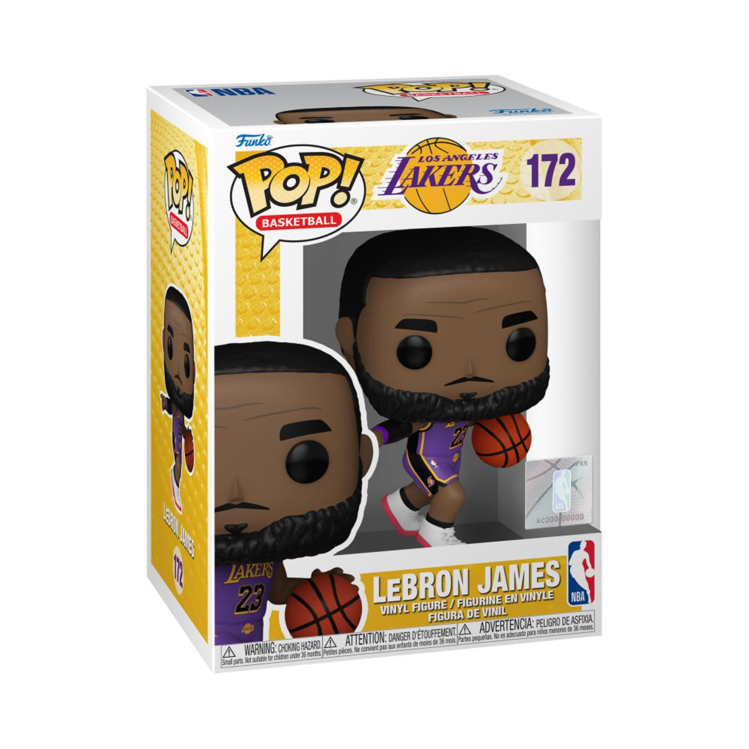 Funko Pop! Basketball: Los Angeles Lakers - Lebron James Pointing (Purple Jersey)