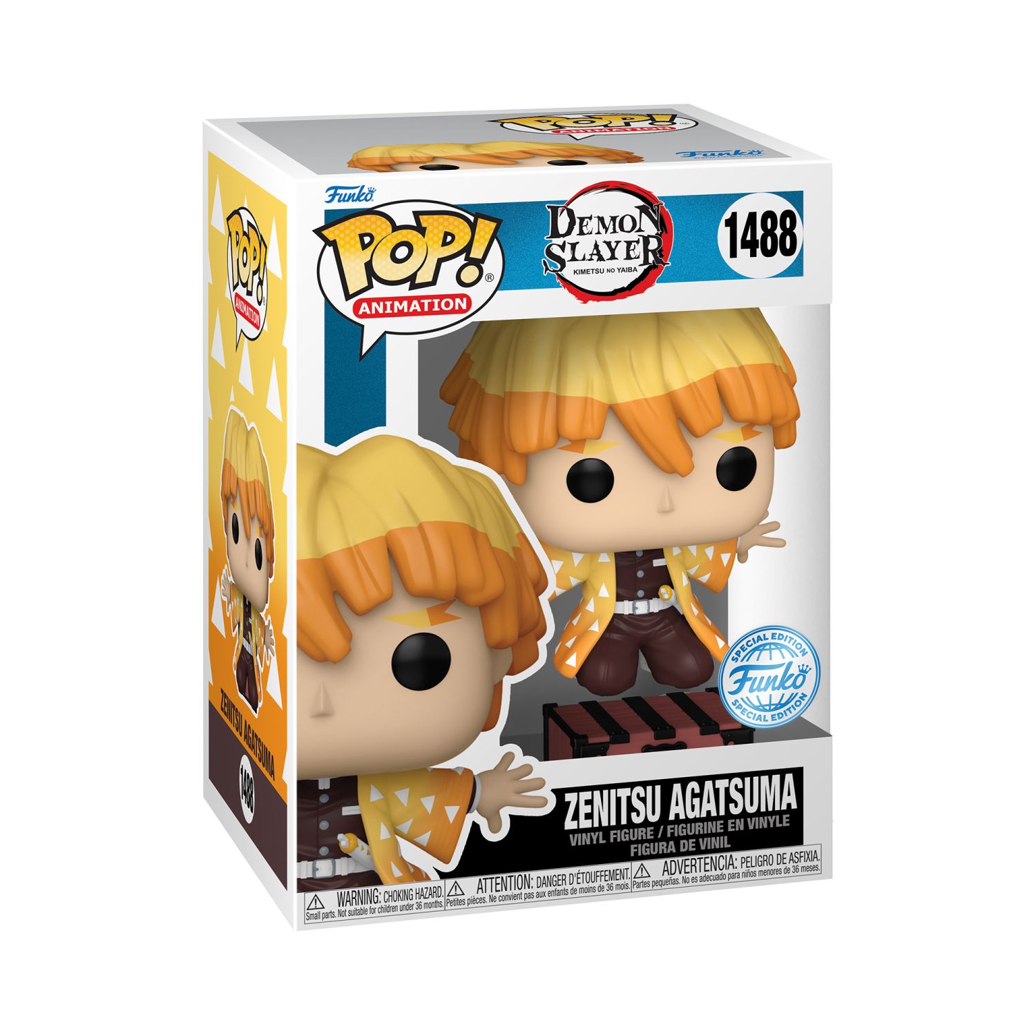Funko Pop! Animation: Demon Slayer - Zenitsu Agatsuma with Box (Special Edition)