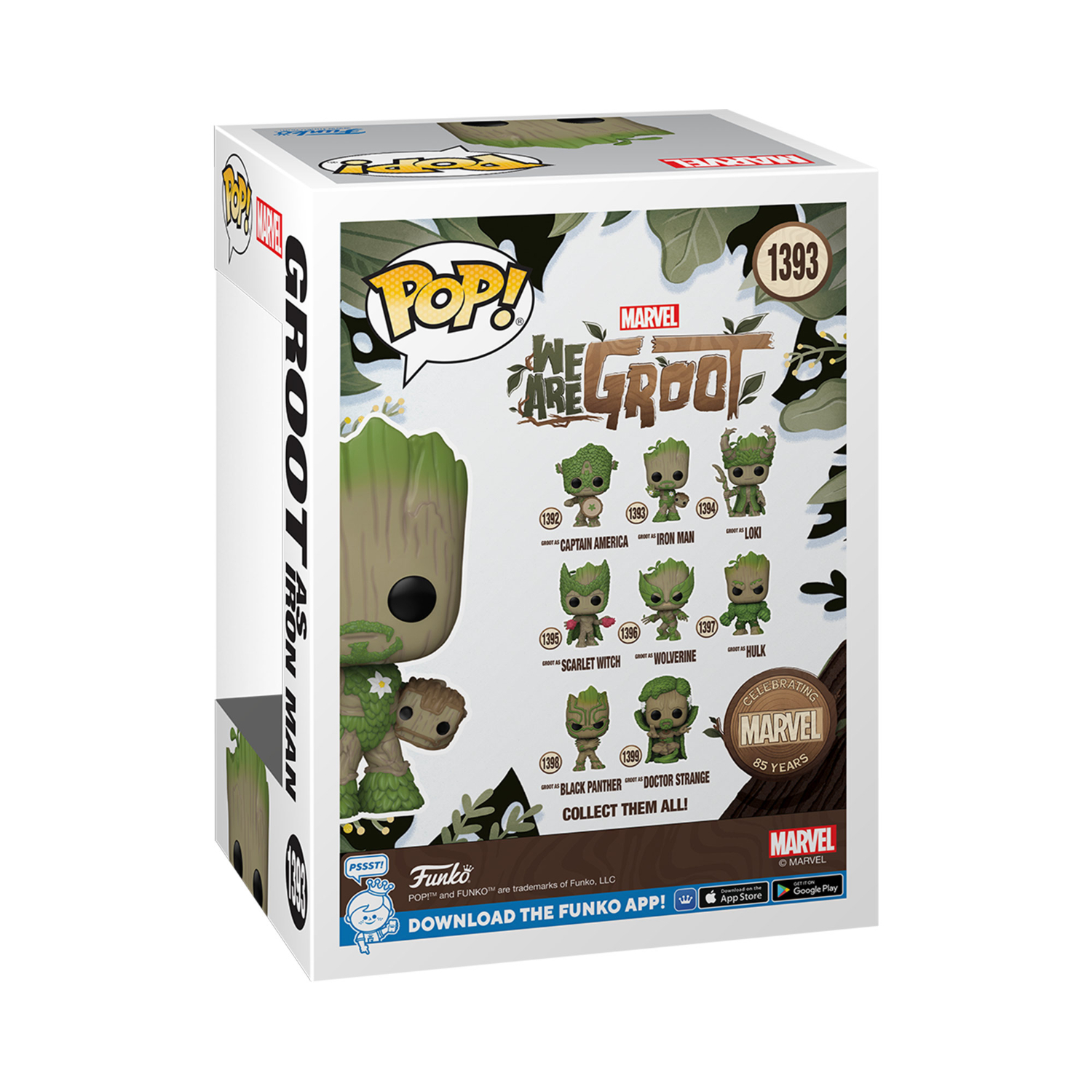 Funko Pop! Marvel We Are Groot - Groot As Iron Man (Celebrating 85 Years Of Marvel) - Image 2