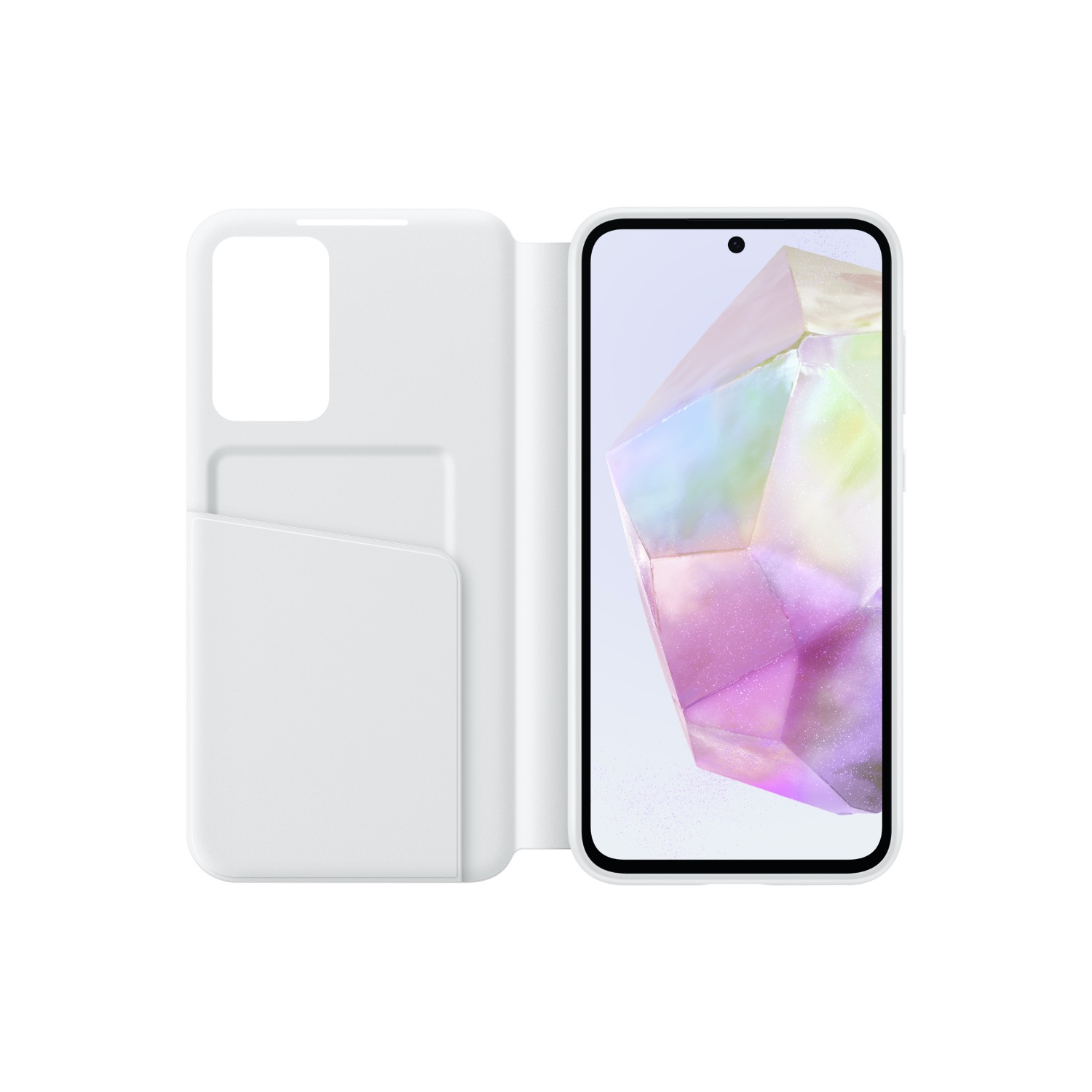 Samsung Original Smart View Wallet Case - Samsung Galaxy A35 5G (White) - Image 4