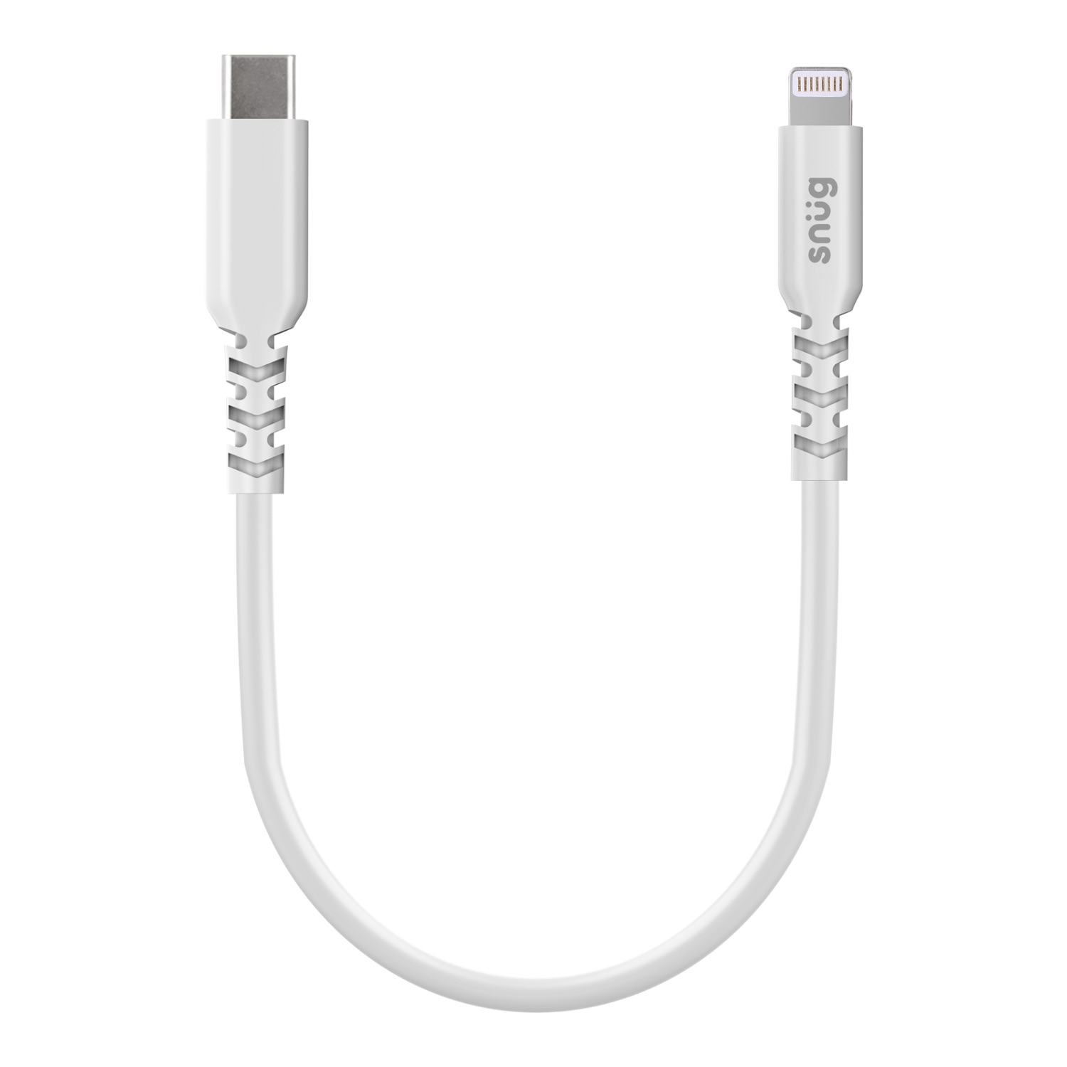 Snüg 30W 0.25m Type C to Lightning Cable (White)