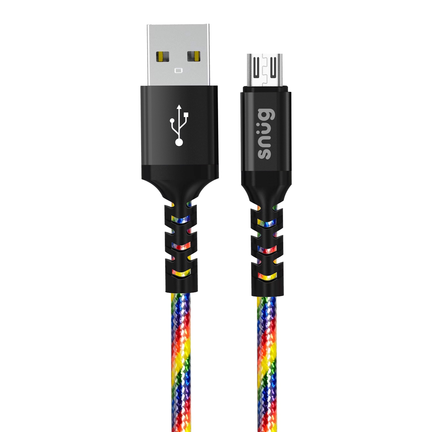 Snüg 1.2m USB To Micro USB Cable (Rainbow)