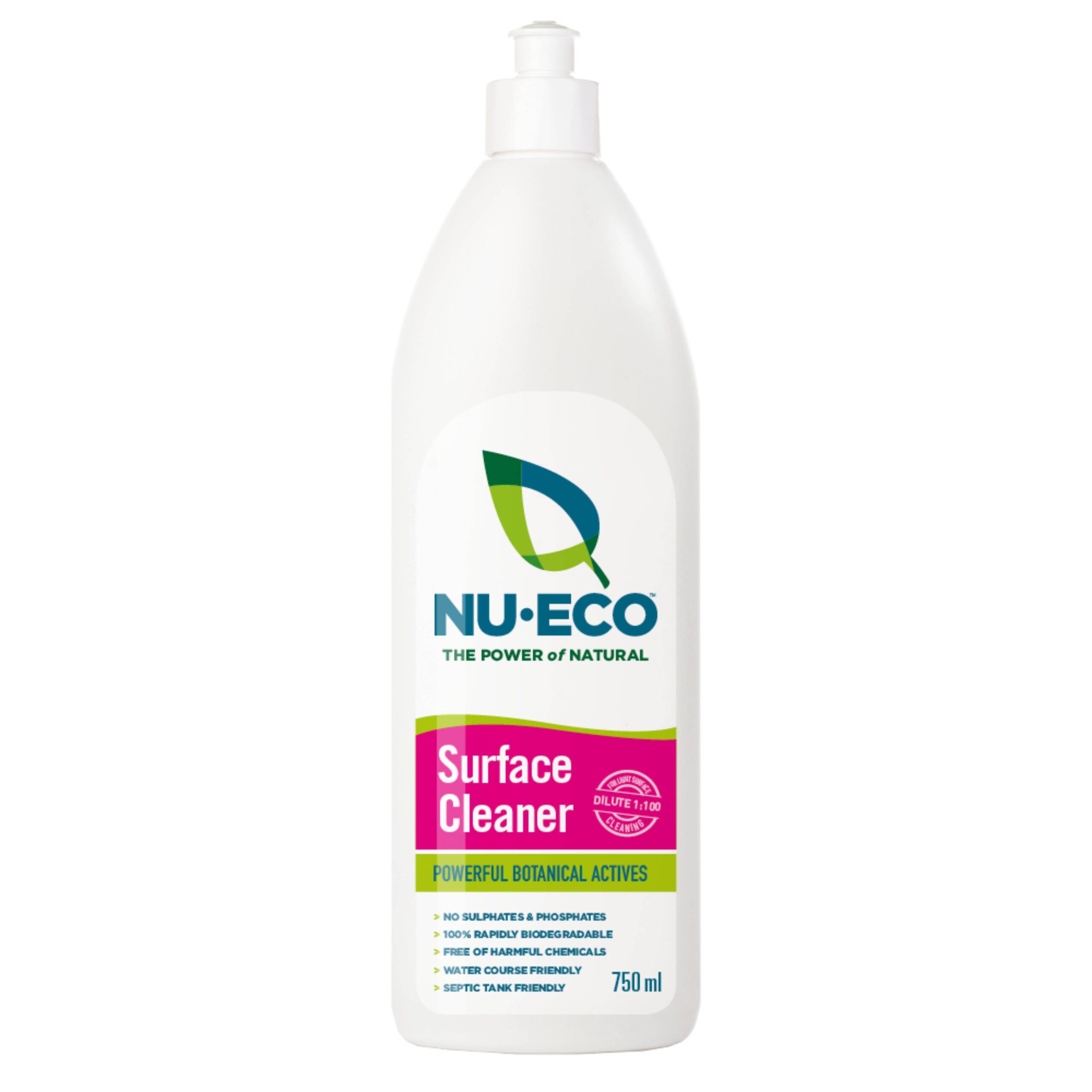Nu-Eco 100% Bio-degradable Surface Cleaner with Powerful Botanical Actives (750ml)