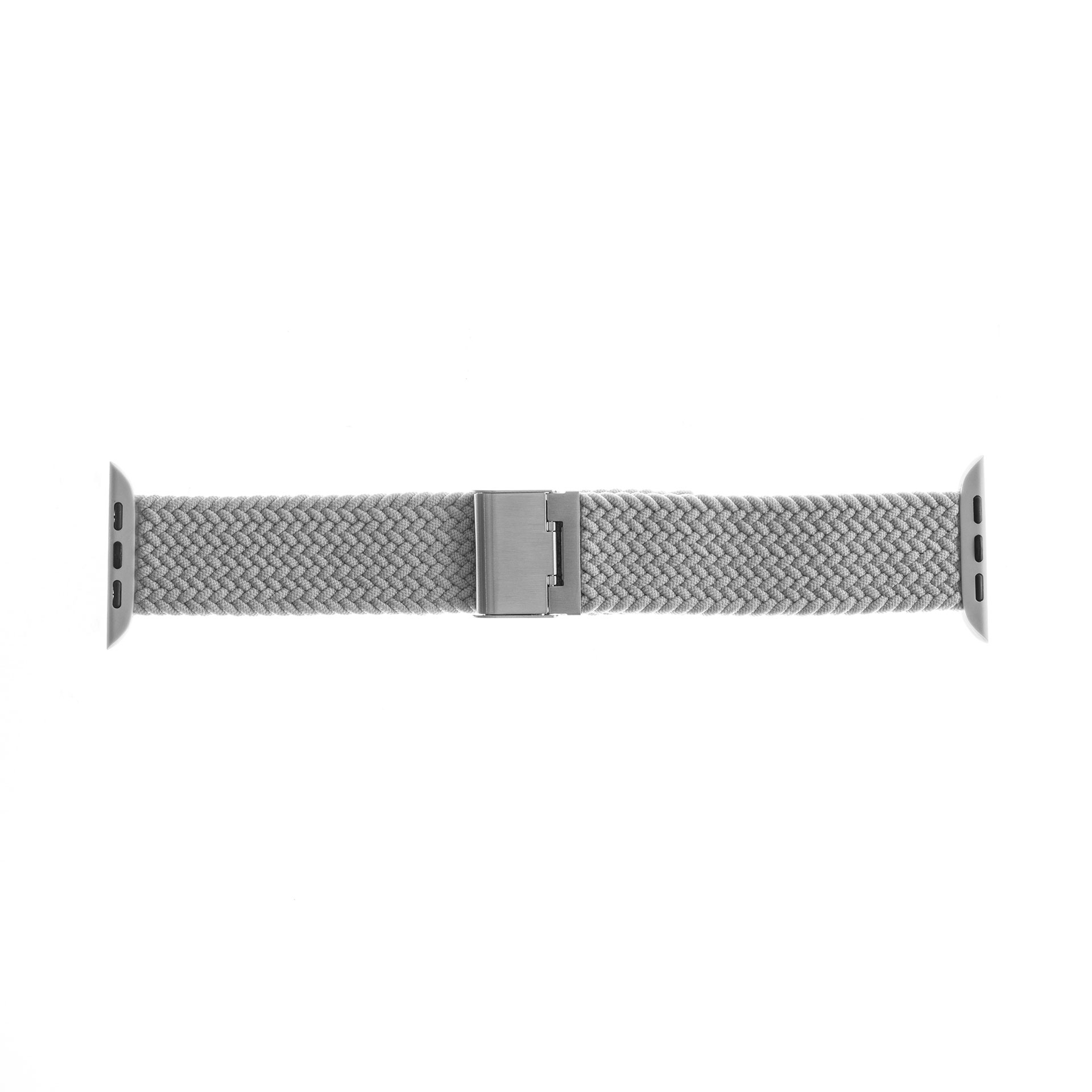 Épique Braided Nylon Watch Strap – Apple Watch Series 4 to 6 (44mm)/ Series SE and SE 3 (44mm)/ Series 7 to 9 (45mm) (Grey) - Image 2