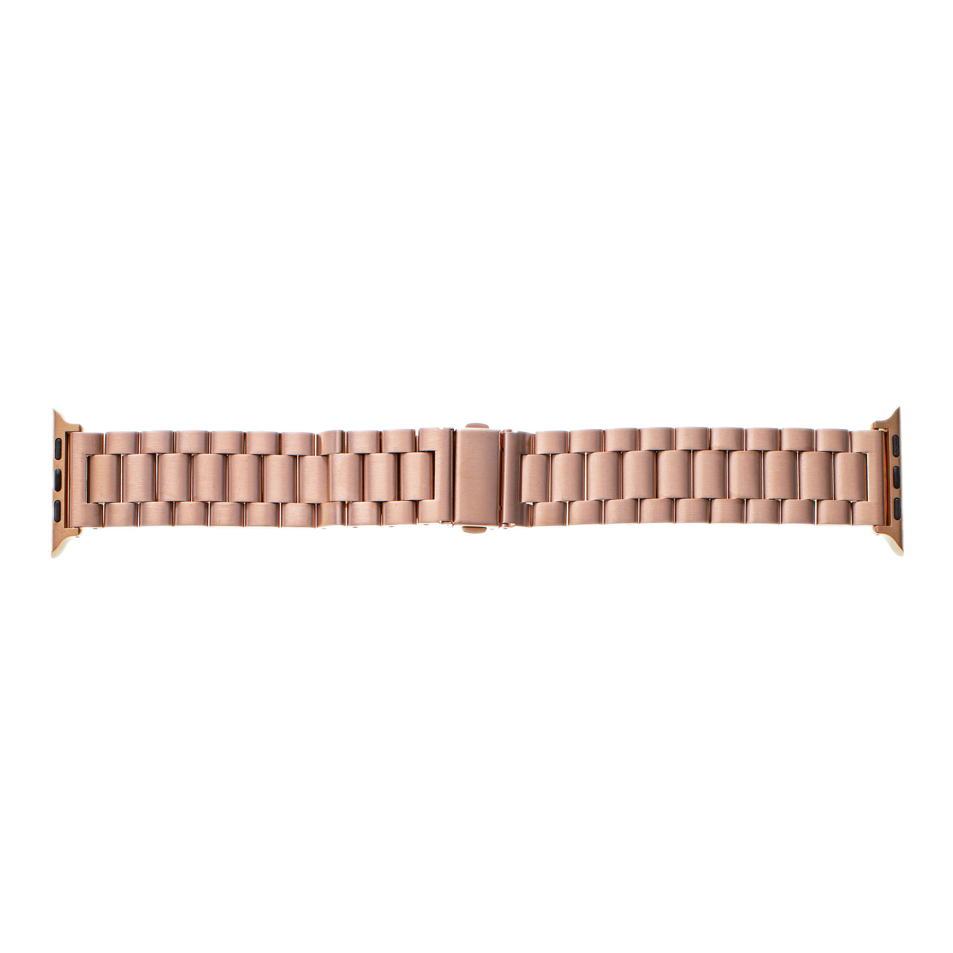 Épique Three-bead Steel Watch Strap – Apple Watch Series 4 to 6 (44mm)/ Series SE and SE 3 (44mm)/ Series 7 to 9 (45mm) (Rose gold) - Image 2