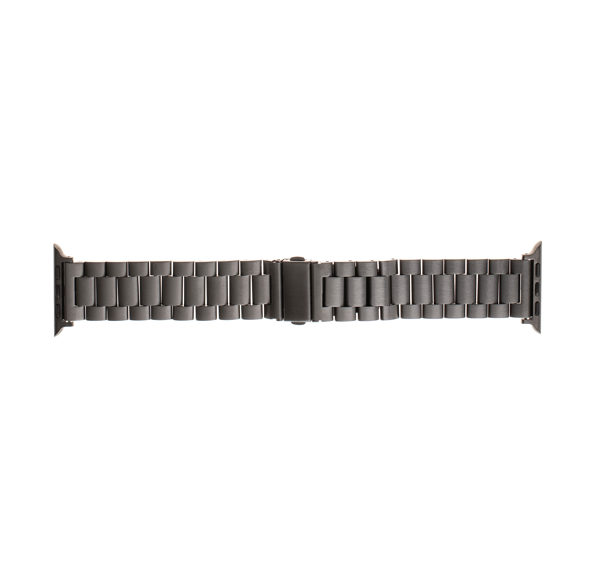 Épique Three-bead Steel Watch Strap – Apple Watch Series 4 to 6 (44mm)/ Series SE and SE 3 (44mm)/ Series 7 to 9 (45mm) (Space grey) - Image 2