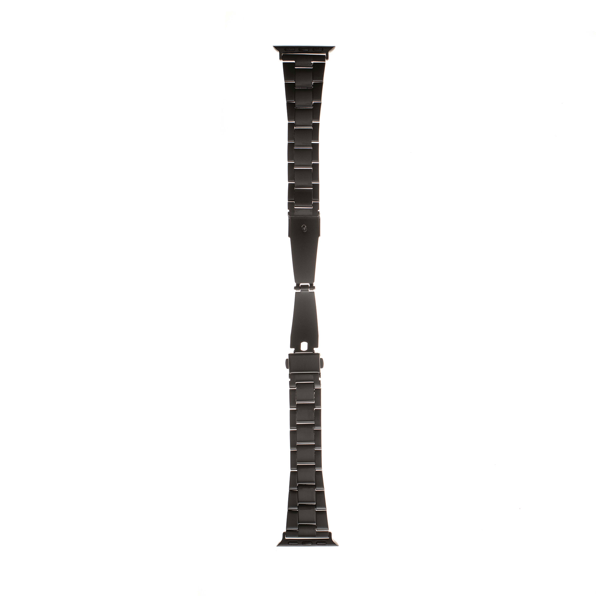 Épique Thin Three-Bead Steel Watch Strap – Apple Watch Series 4 to 6 (44mm)/ Series SE and SE 3 (44mm)/ Series 7 to 9 (45mm) (Black)