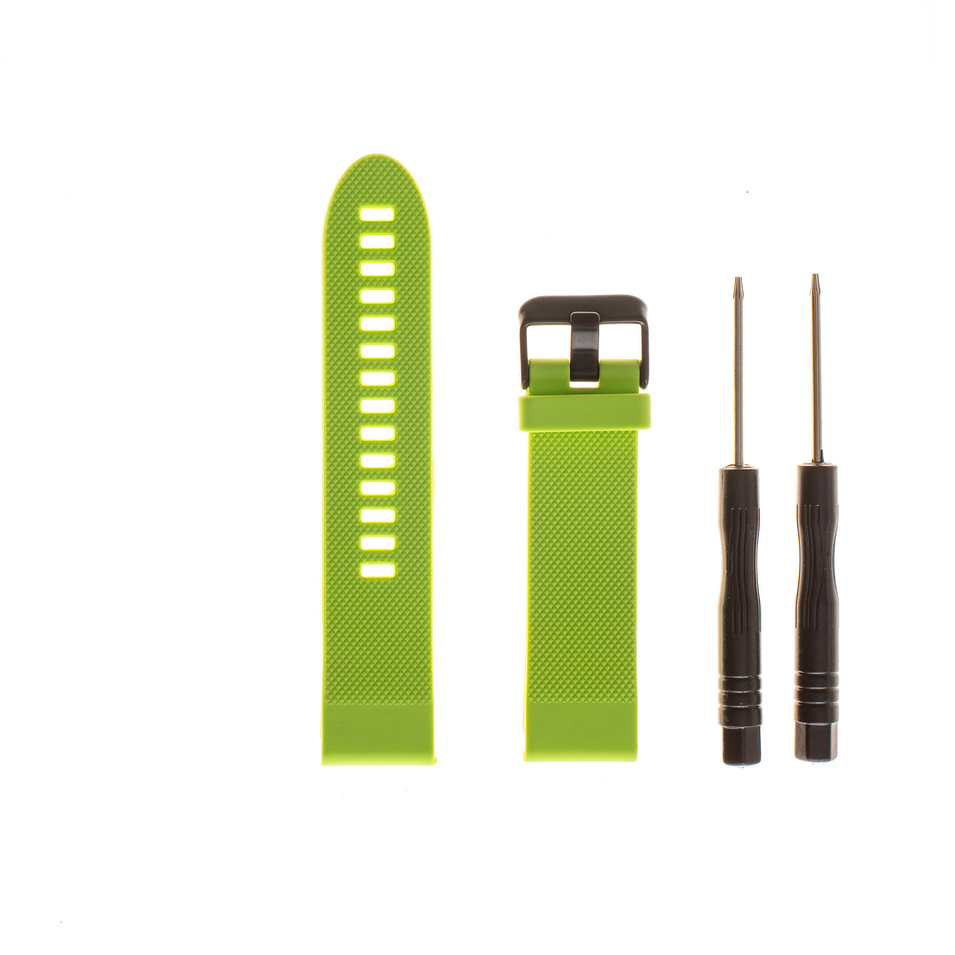 Épique Silicone Plain Watch Strap – Garmin Venu/ Vivomove 3/ Vivoactive 3/ Forerunner 245/ Forerunner 645 (Bright Green)