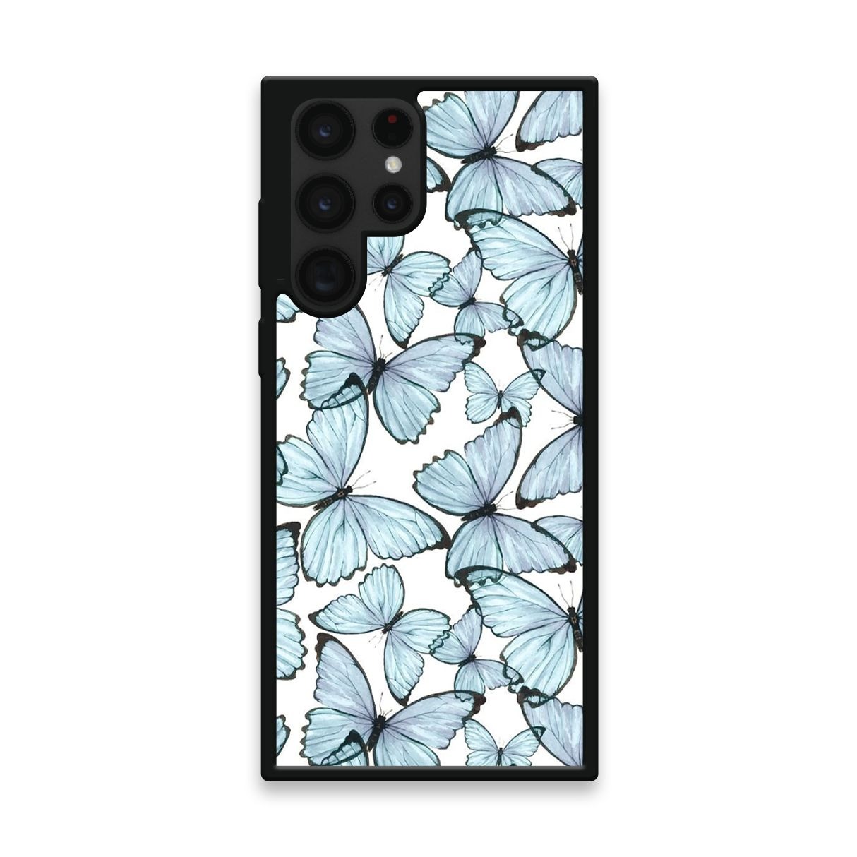 Custom Printed TPU Cases - Samsung Galaxy S22 Ultra 5G ('Blue Butterfly' by Caitscases)