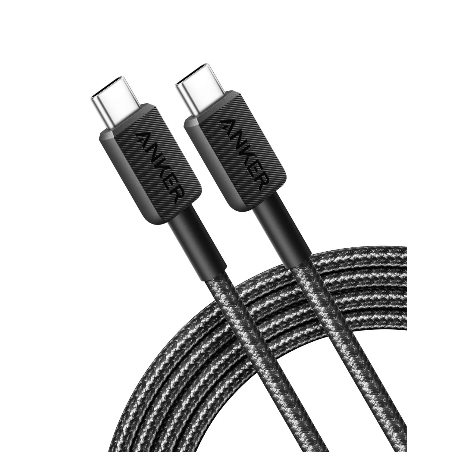 ANKER 1.8m Braided Type C To Type C Cable (Black)
