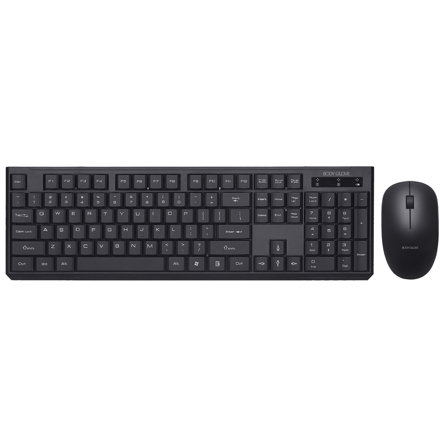 Body Glove Wireless Keyboard And Mouse Bundle (Black)