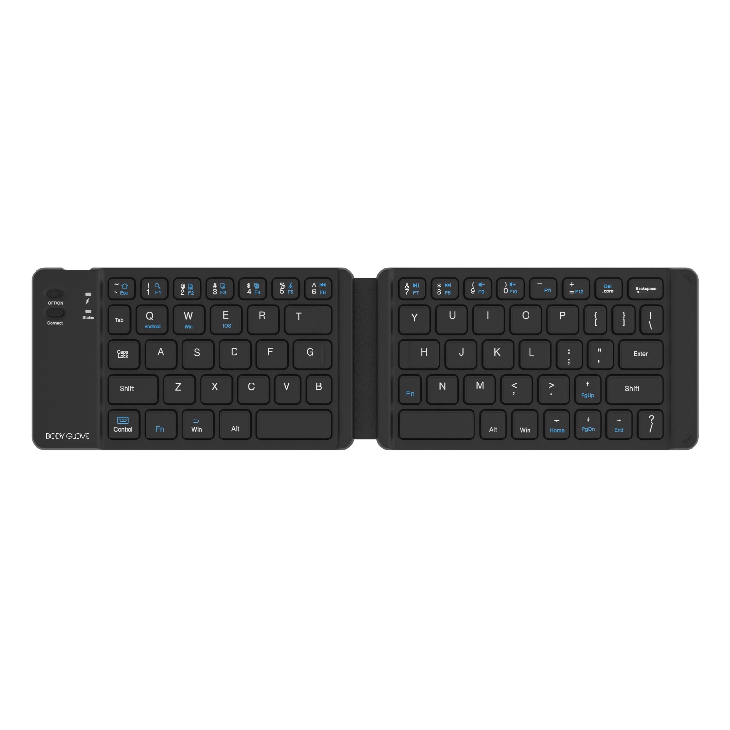 Body Glove Wireless Folding Soft Hinge Keyboard (Black)