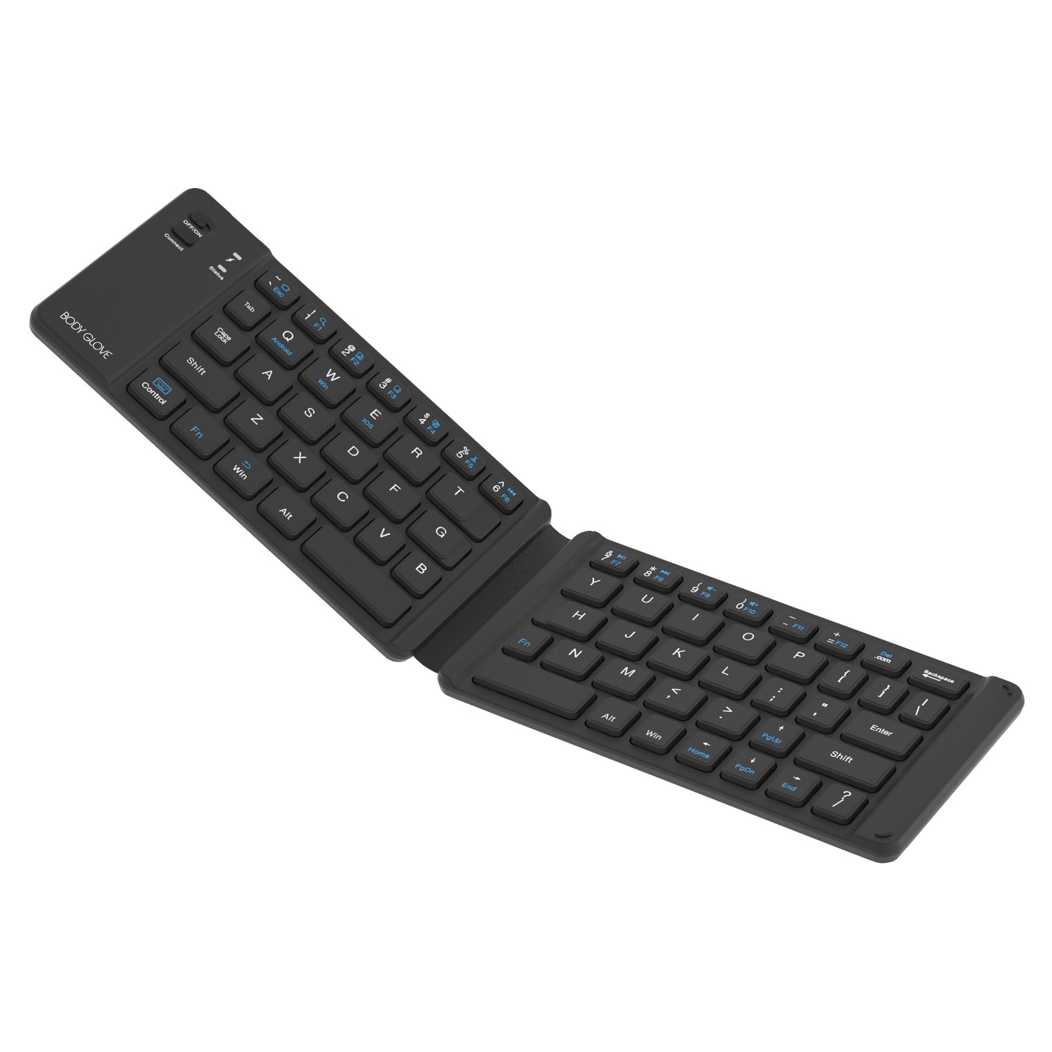 Body Glove Wireless Folding Soft Hinge Keyboard (Black) - Image 2