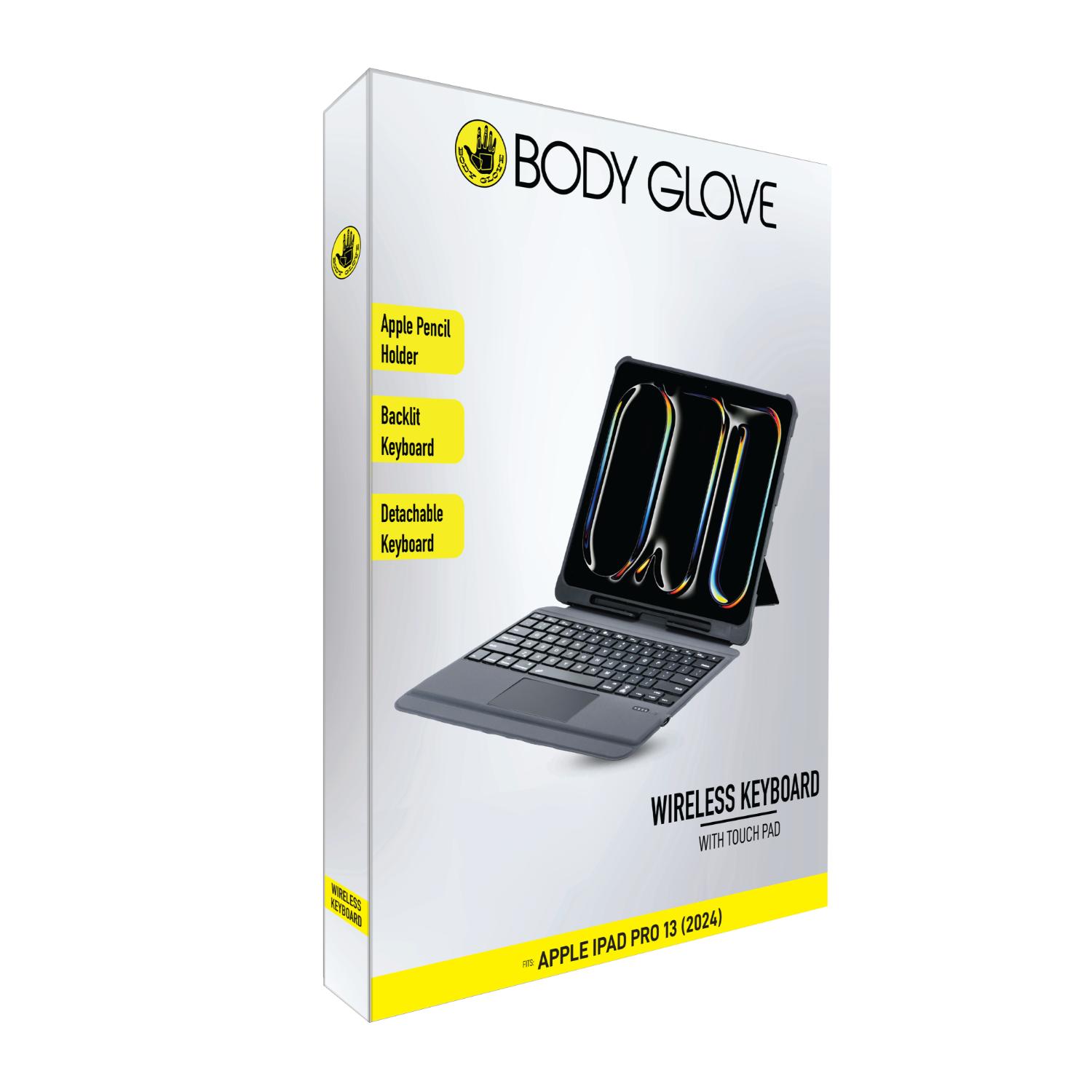 Body Glove Bluetooth Keyboard with Touch Pad - Apple iPad Pro 13 (2024 and 2025) (Black) - Image 4