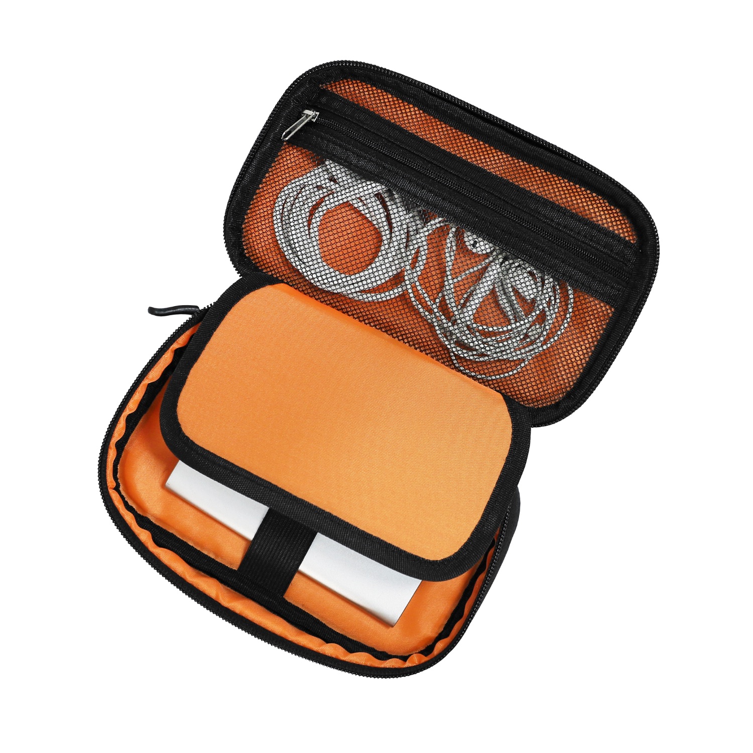 Body Glove Tech Storage Bag - Small (Black and Orange) - Image 2