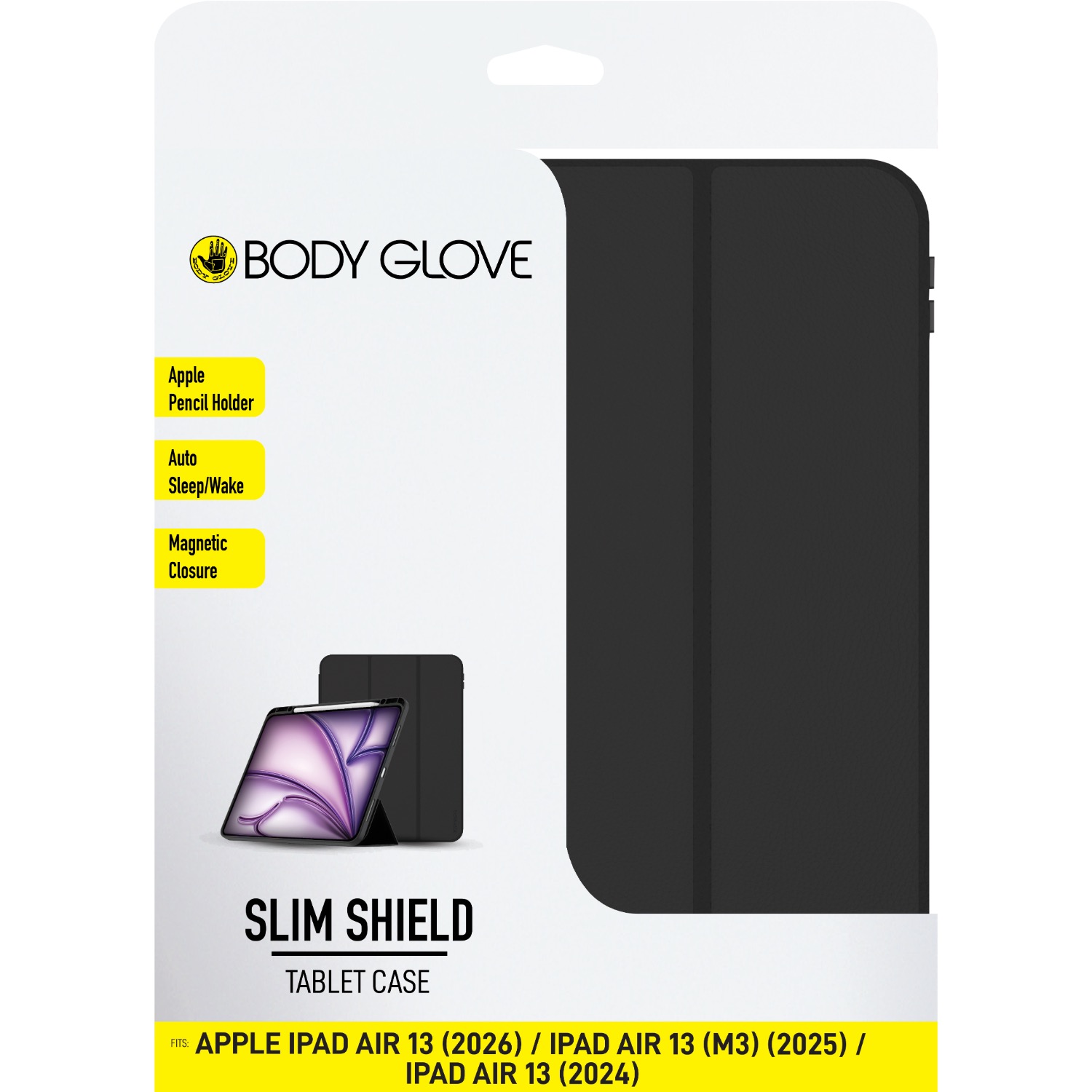 Body Glove Slim Shield Tablet Case - Apple iPad Air 13 (2024, 2025 and 2026) (Black) - Image 7