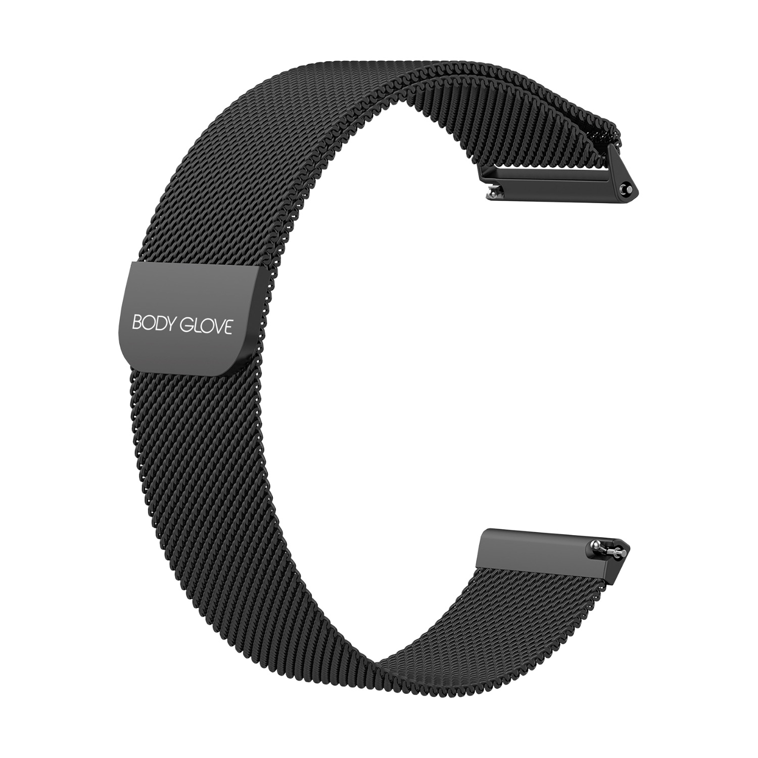 Body Glove Stainless Steel Watch Strap - Samsung Galaxy Watch FE (40mm), Samsung Galaxy Watch4 to Watch8 (40mm)/ Galaxy Watch4 Classic (42mm)/ Galaxy Watch6 Classic (43mm) (Black) - Image 3
