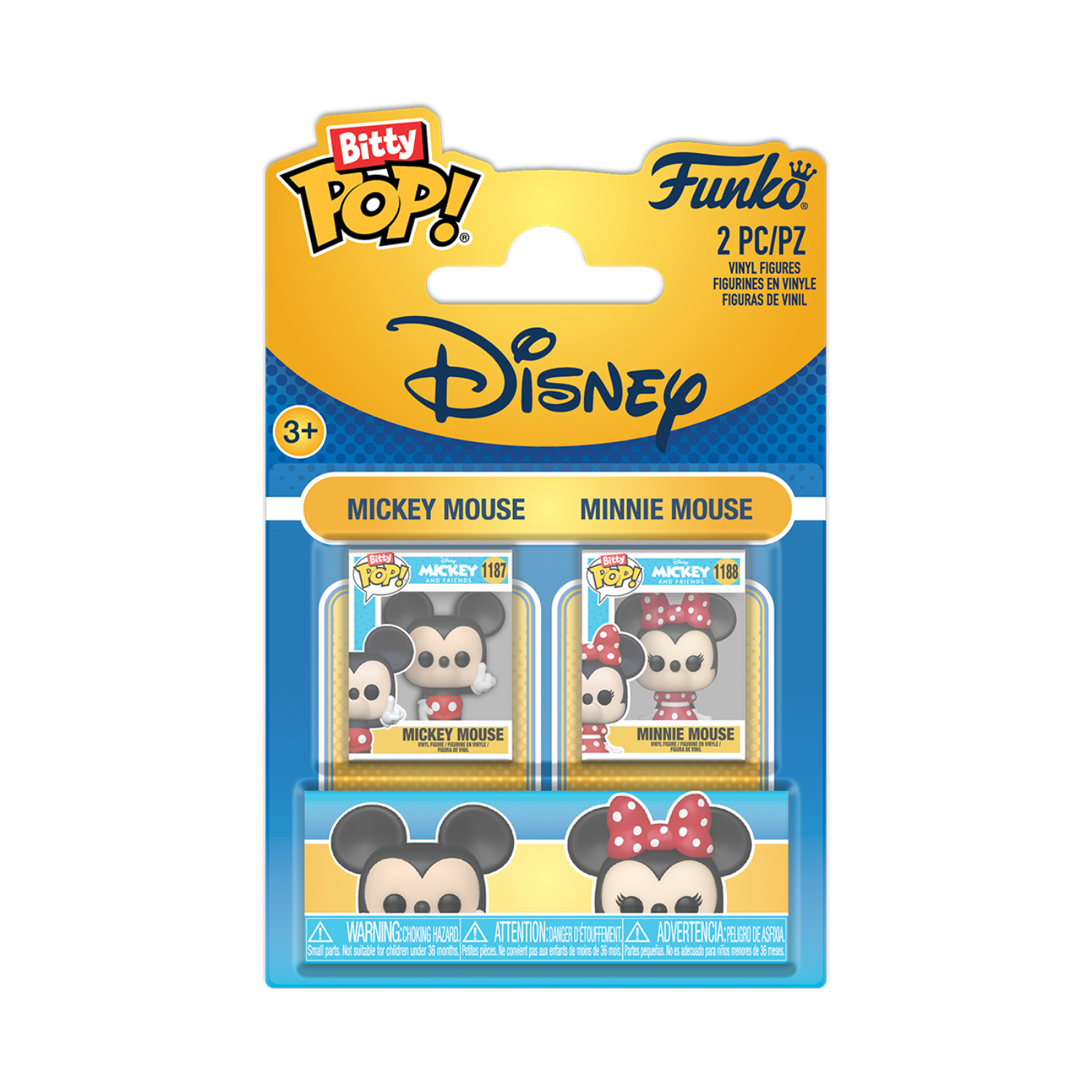 Funko Bitty Pop! Disney - Mickey Mouse and Minnie Mouse (2-Pack)