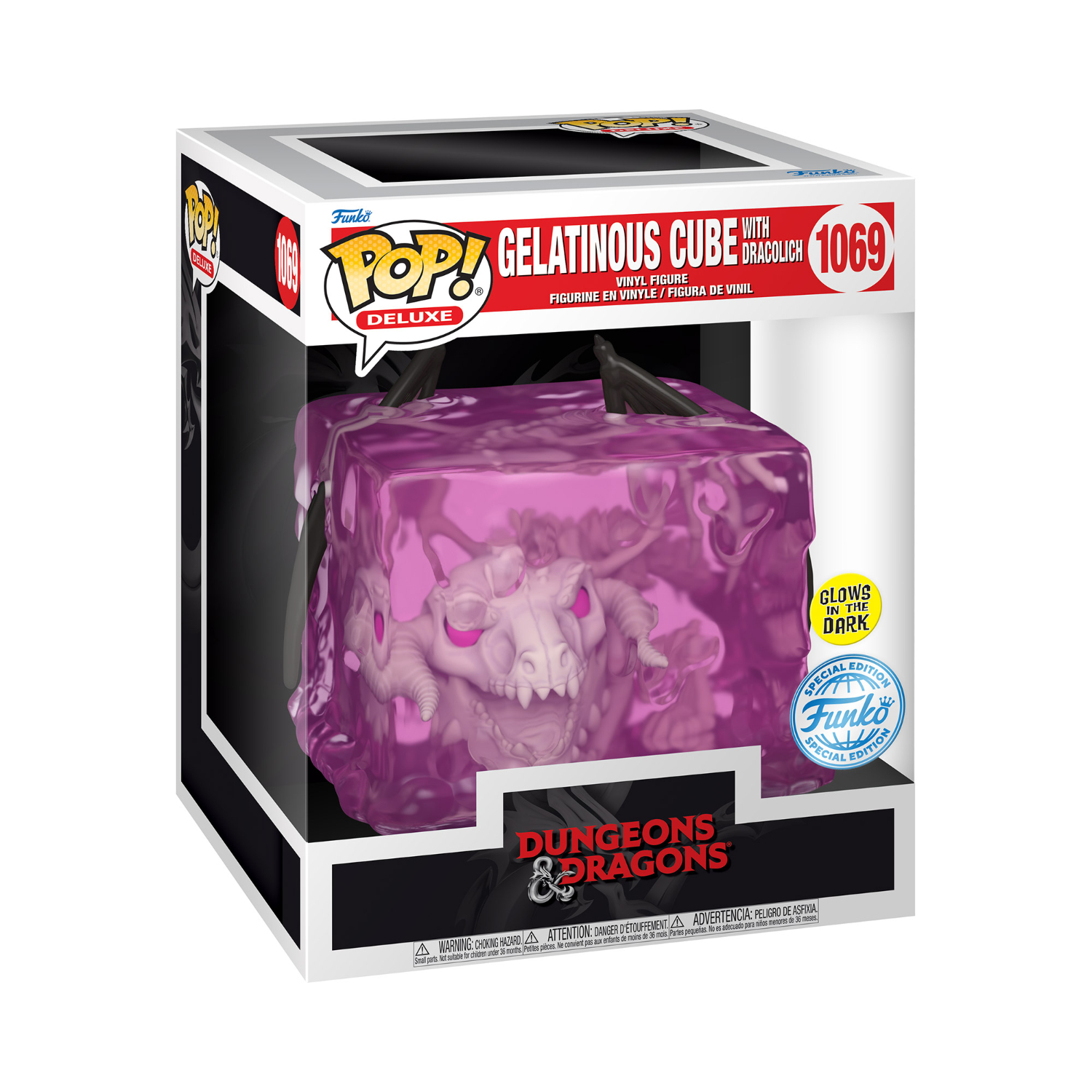 Funko Pop! Deluxe: Dungeons and Dragons - Gelatinous Cube with Dracolich (Special Edition) (Glows In The Dark)