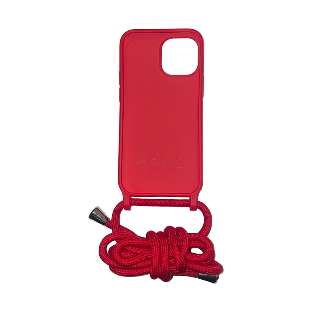 Crossbody Phone Case – Apple iPhone 13 Mini (Red) - Image 2