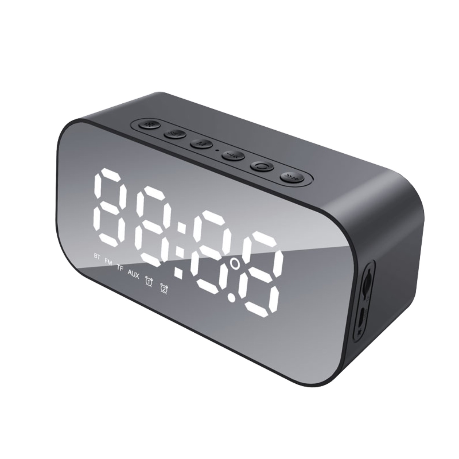 Havit Alarm Clock and Wireless Speaker (Black)