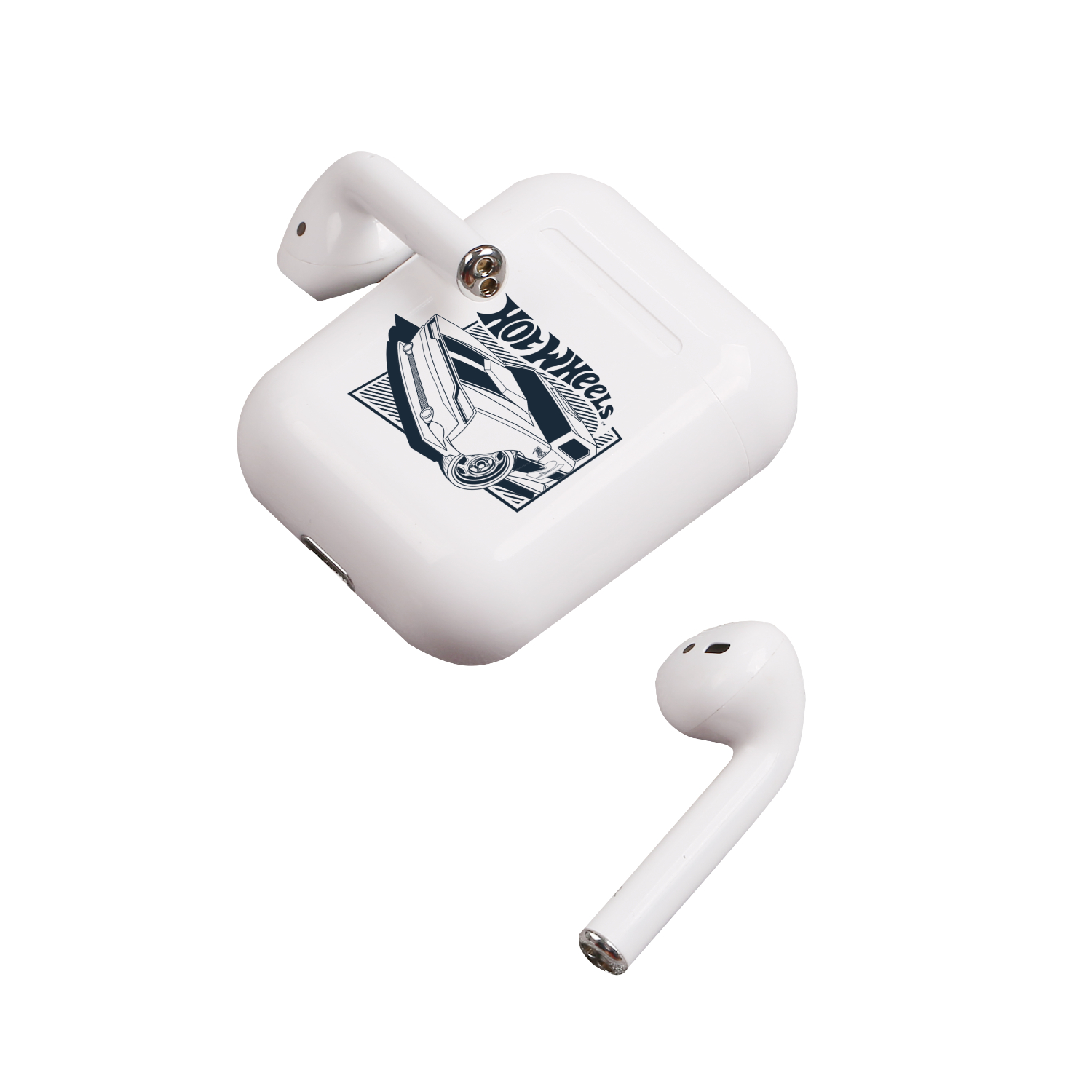Hot Wheels True Wireless (TWS) Earbuds (White) - Image 3