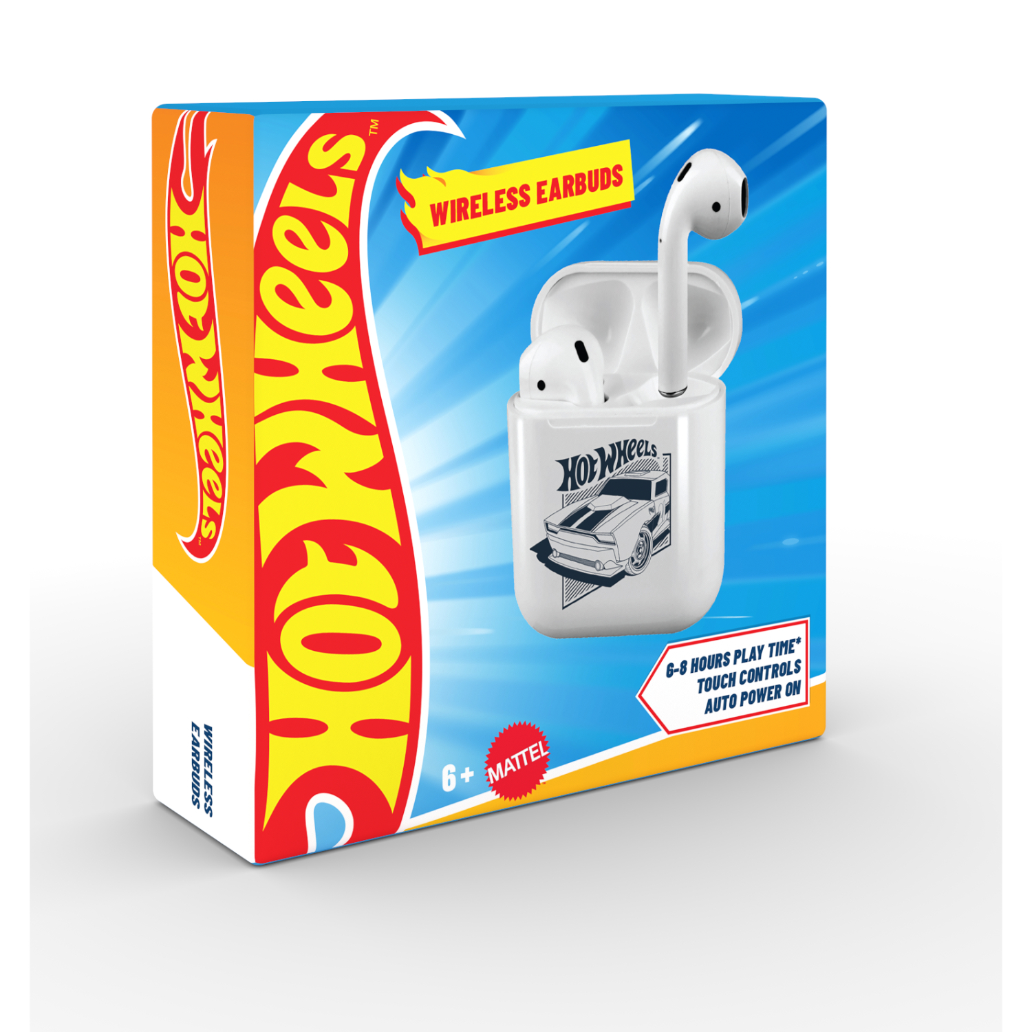 Hot Wheels True Wireless (TWS) Earbuds (White) - Image 5