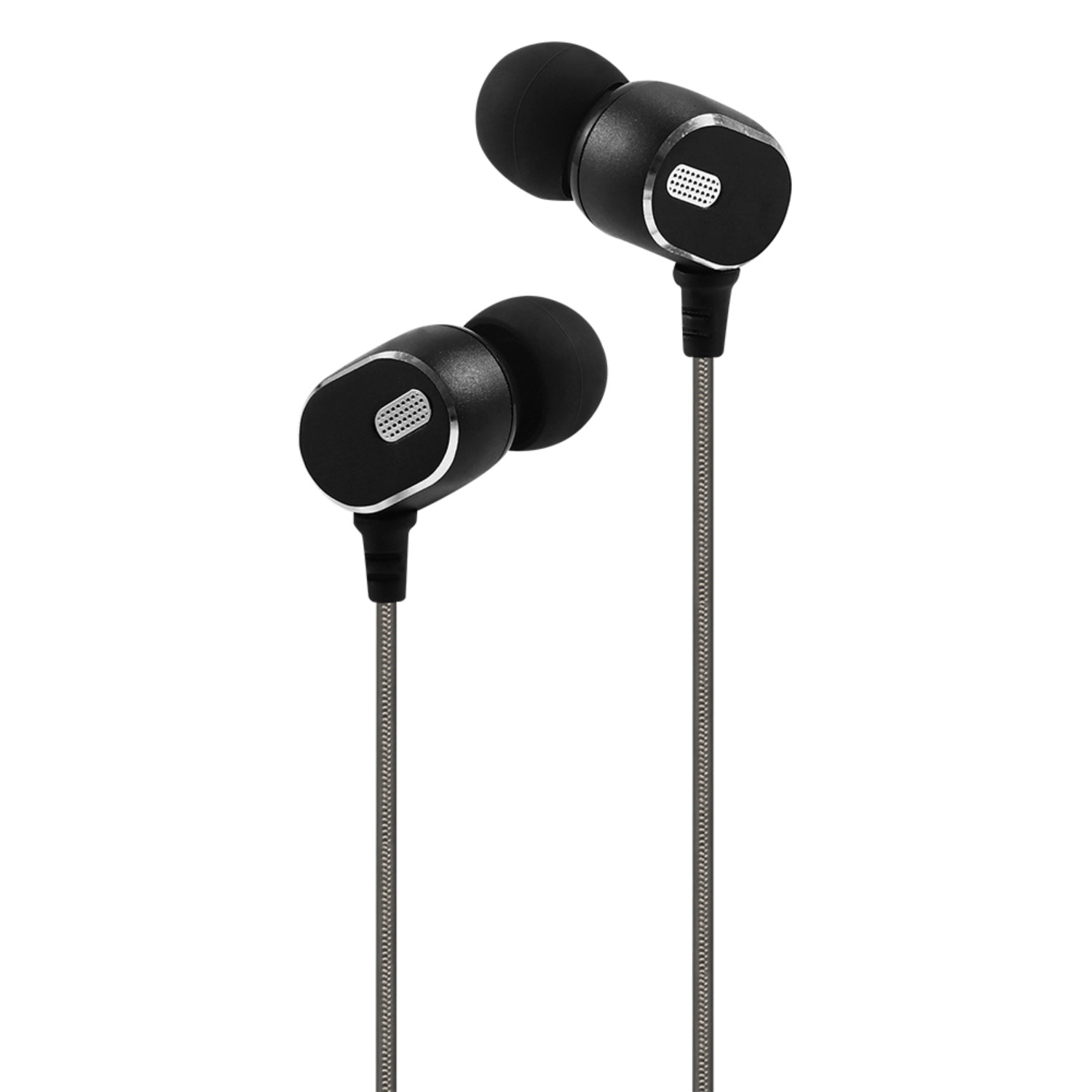 INTOUCH Explosive Wired Earphones (Black and Silver) - Image 2