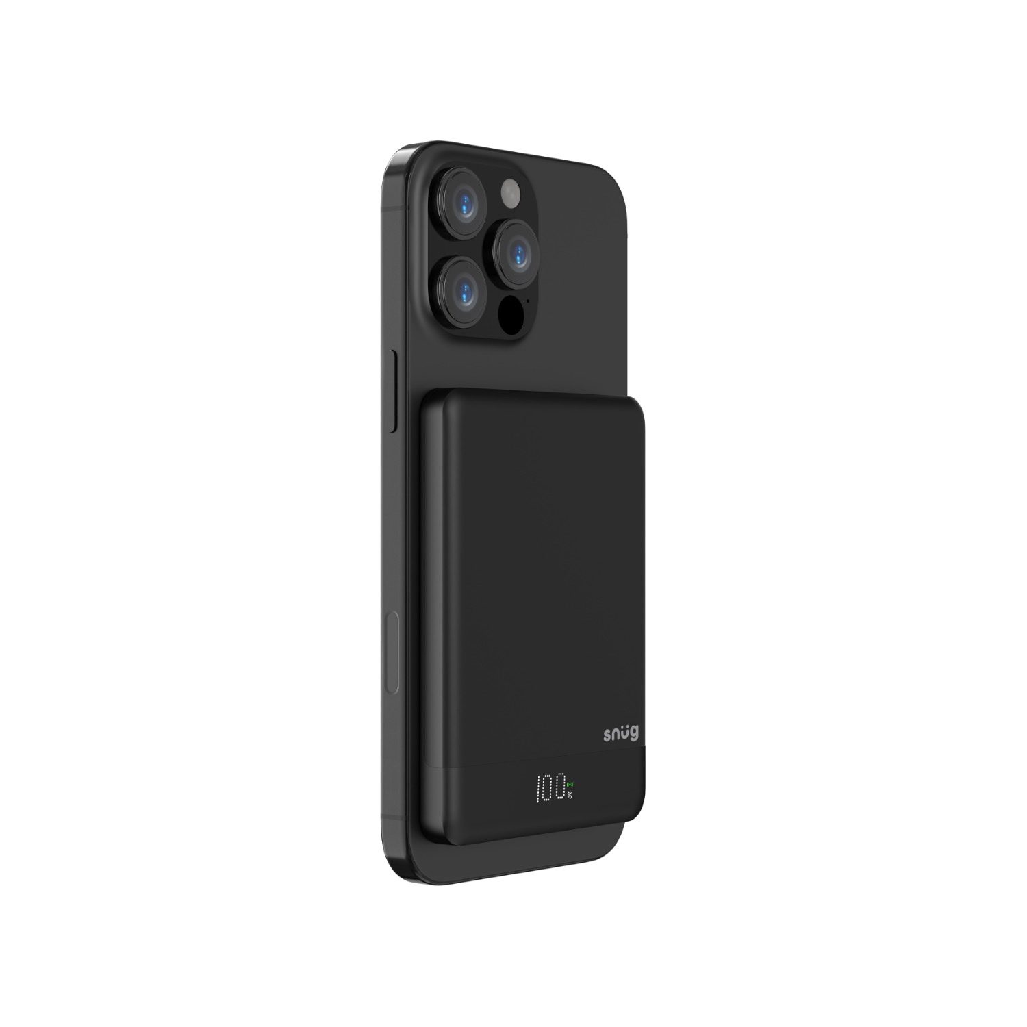 Snüg 5 000mAh Magnetic Wireless Powerbank - (Black)
