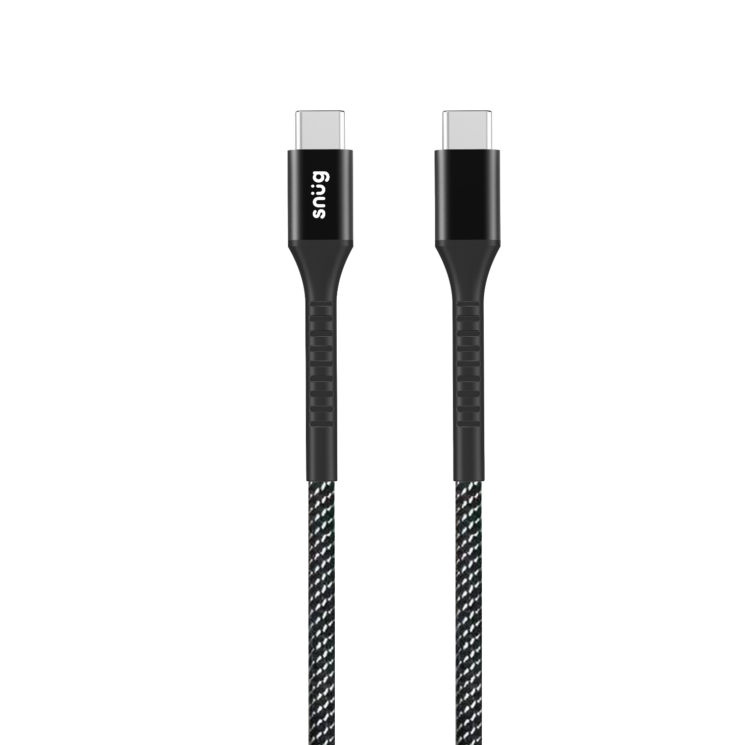 Snüg 45W Single Type C Port PD and GaN Ultra Fast Charging Wall Charger plus 1.2m Type C to Type C Cable (Black) - Image 5