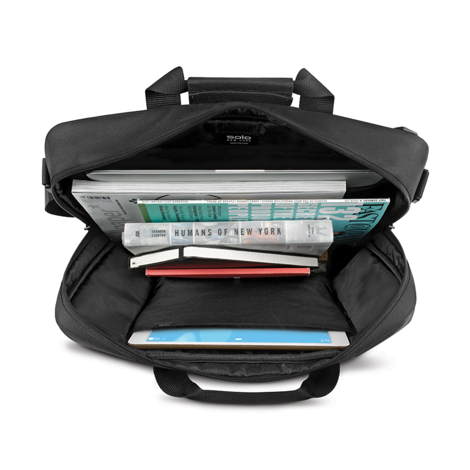 Solo Highpass Hybrid Briefcase - Up to 15.6-inch Laptops (Black) - Image 6