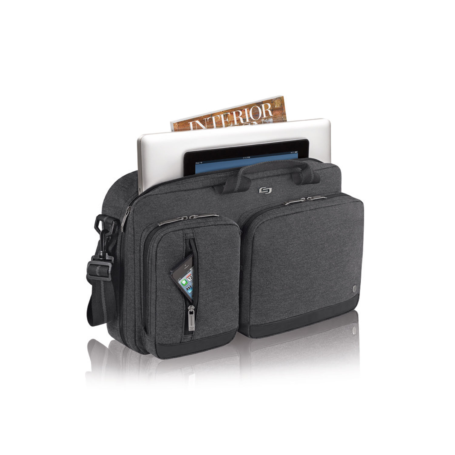 Solo Duane Urban Hybrid Briefcase - Up to 15.6-inch Laptops (Grey)
