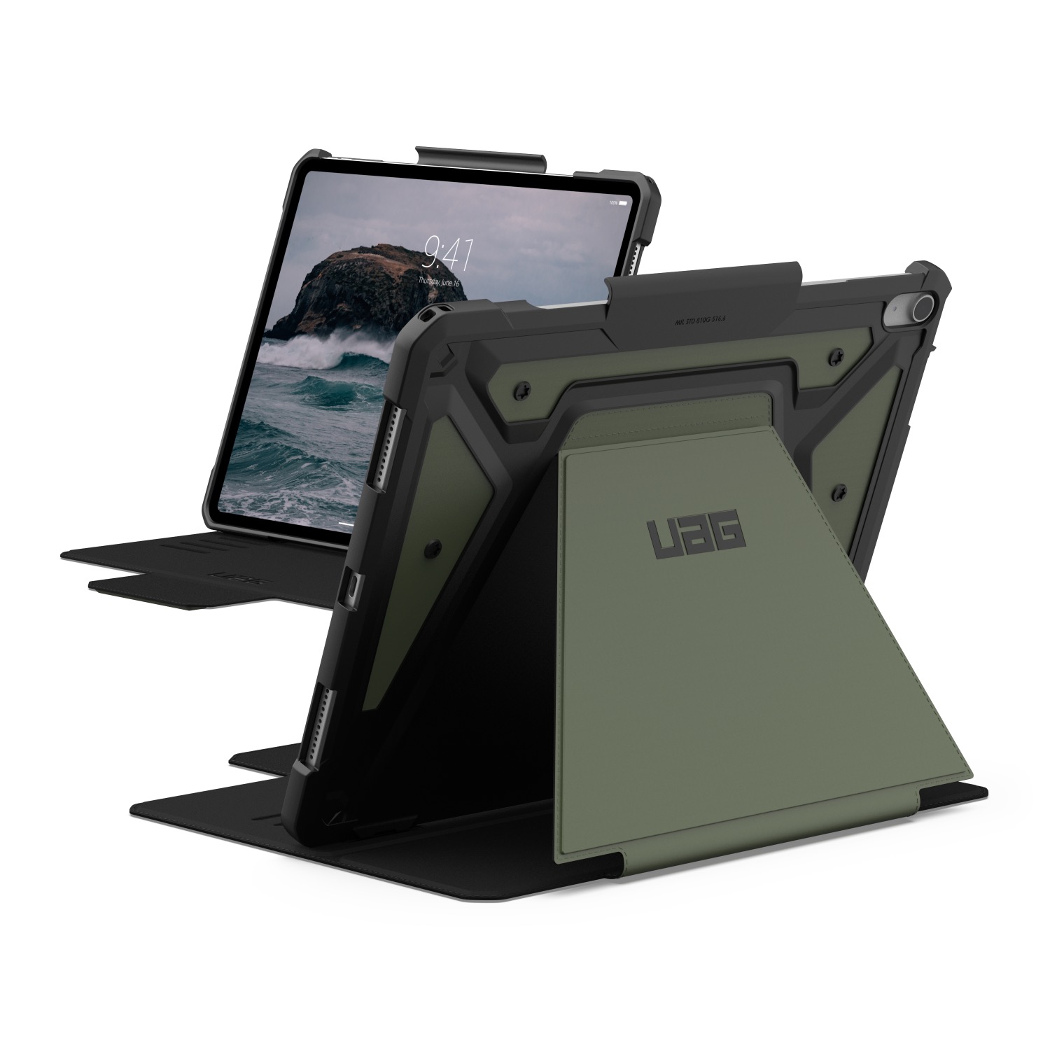 UAG Metropolis SE Tablet Case - Apple iPad Air 13 (2024, 2025 and 2026) (Olive)