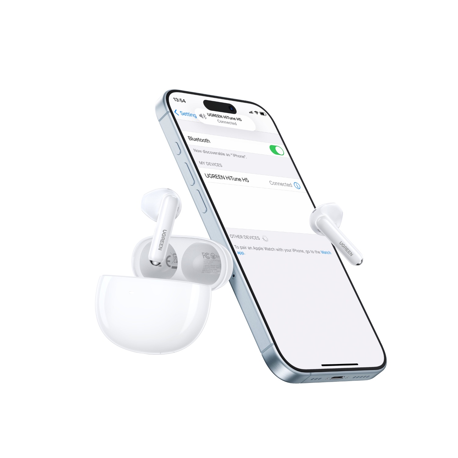 UGREEN HiTune T3 Pro True Wireless (TWS) Earbuds (White) - Image 10
