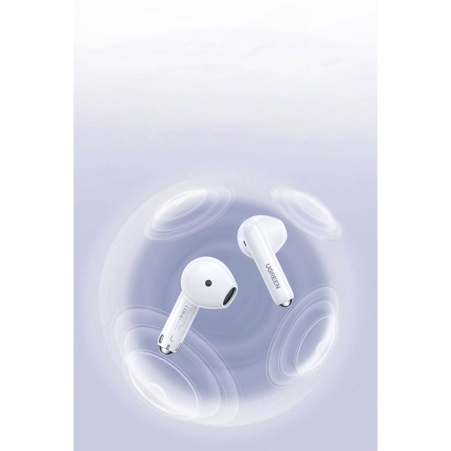 UGREEN HiTune T3 Pro True Wireless (TWS) Earbuds (White) - Image 4