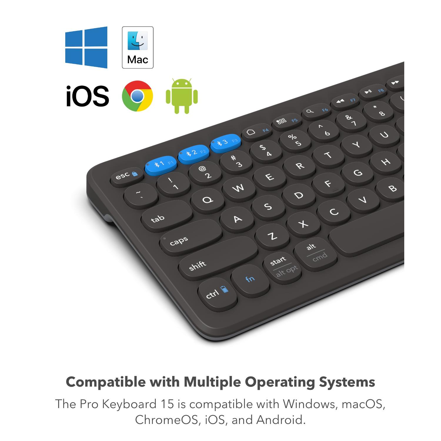 ZAGG Pro Wireless Keyboard (15-Inch) (Grey) - Image 9